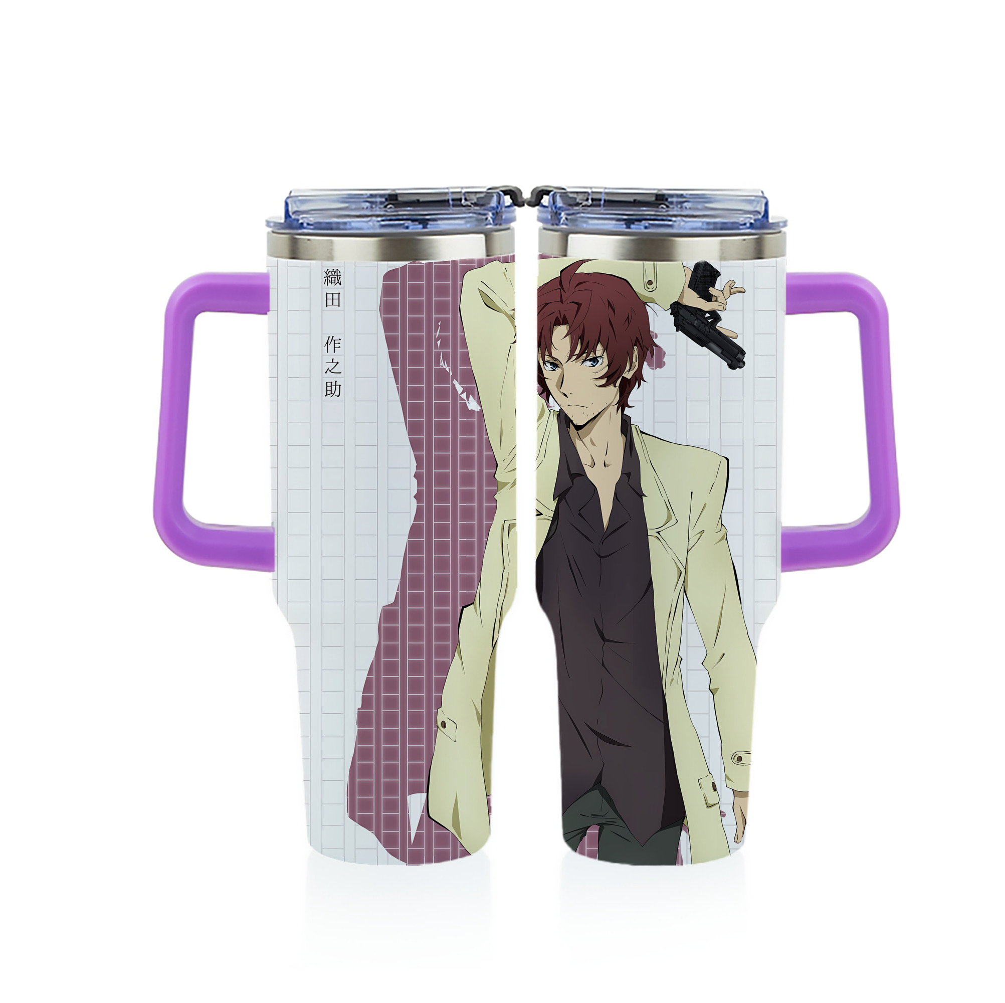 （画像用） 文豪ストレイドッグス Bungo Stray Dogs 1200ｍLフルプリント車用タンブラー