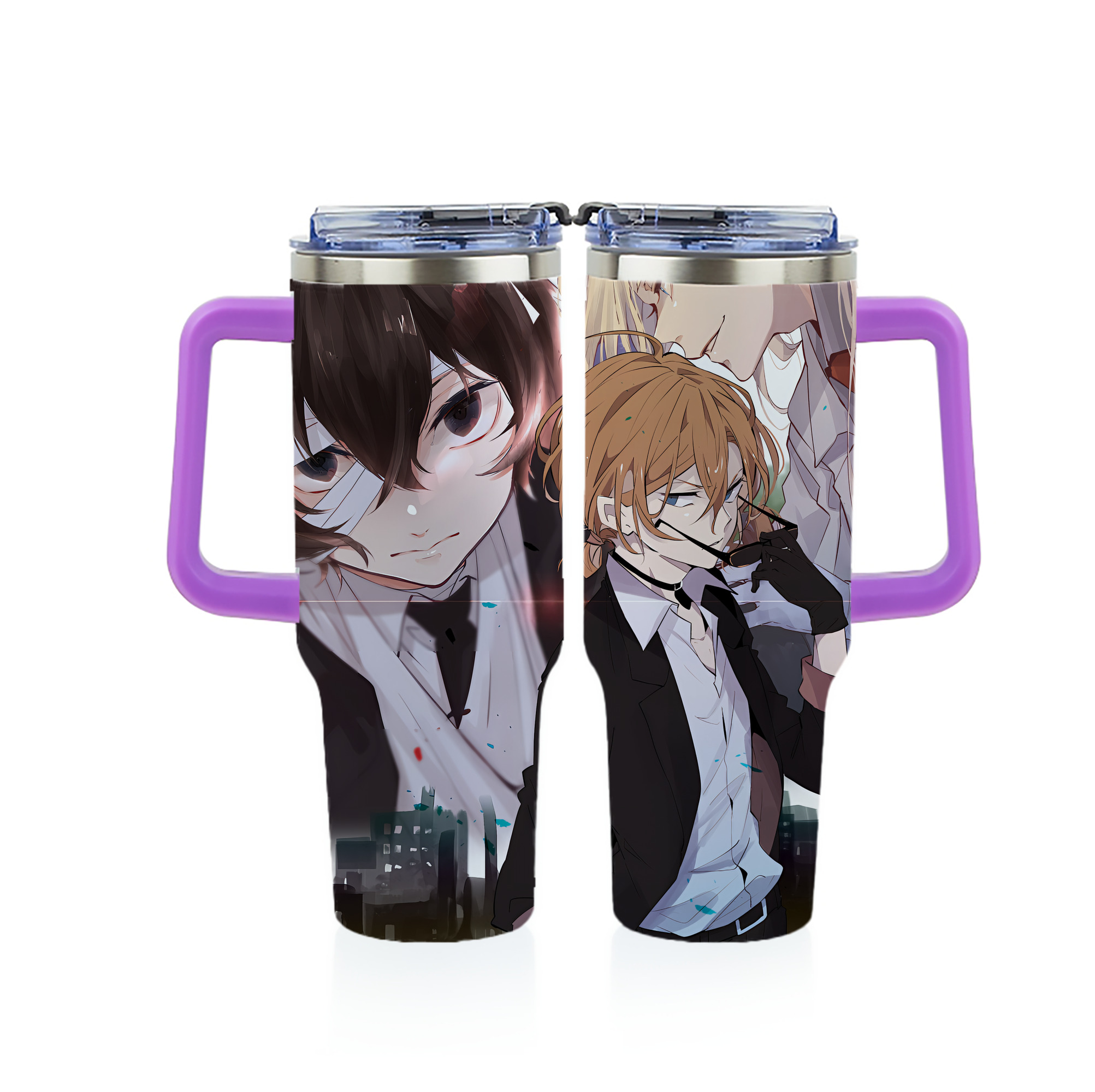 （画像用） 文豪ストレイドッグス Bungo Stray Dogs 1200ｍLフルプリント車用タンブラー