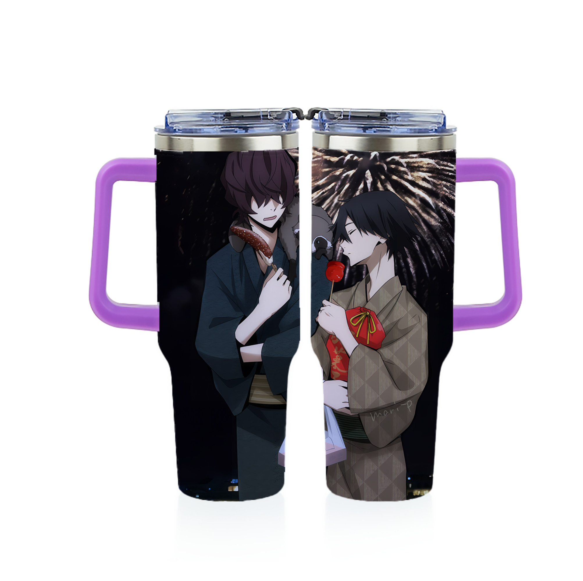 （画像用） 文豪ストレイドッグス Bungo Stray Dogs 1200ｍLフルプリント車用タンブラー