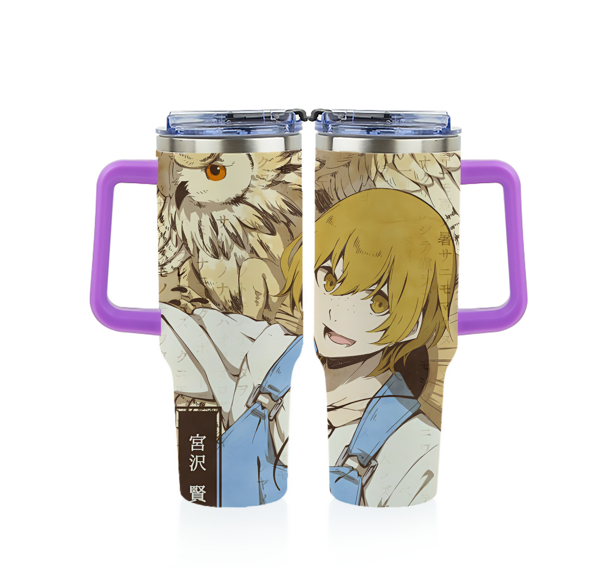 （画像用） 文豪ストレイドッグス Bungo Stray Dogs 1200ｍLフルプリント車用タンブラー