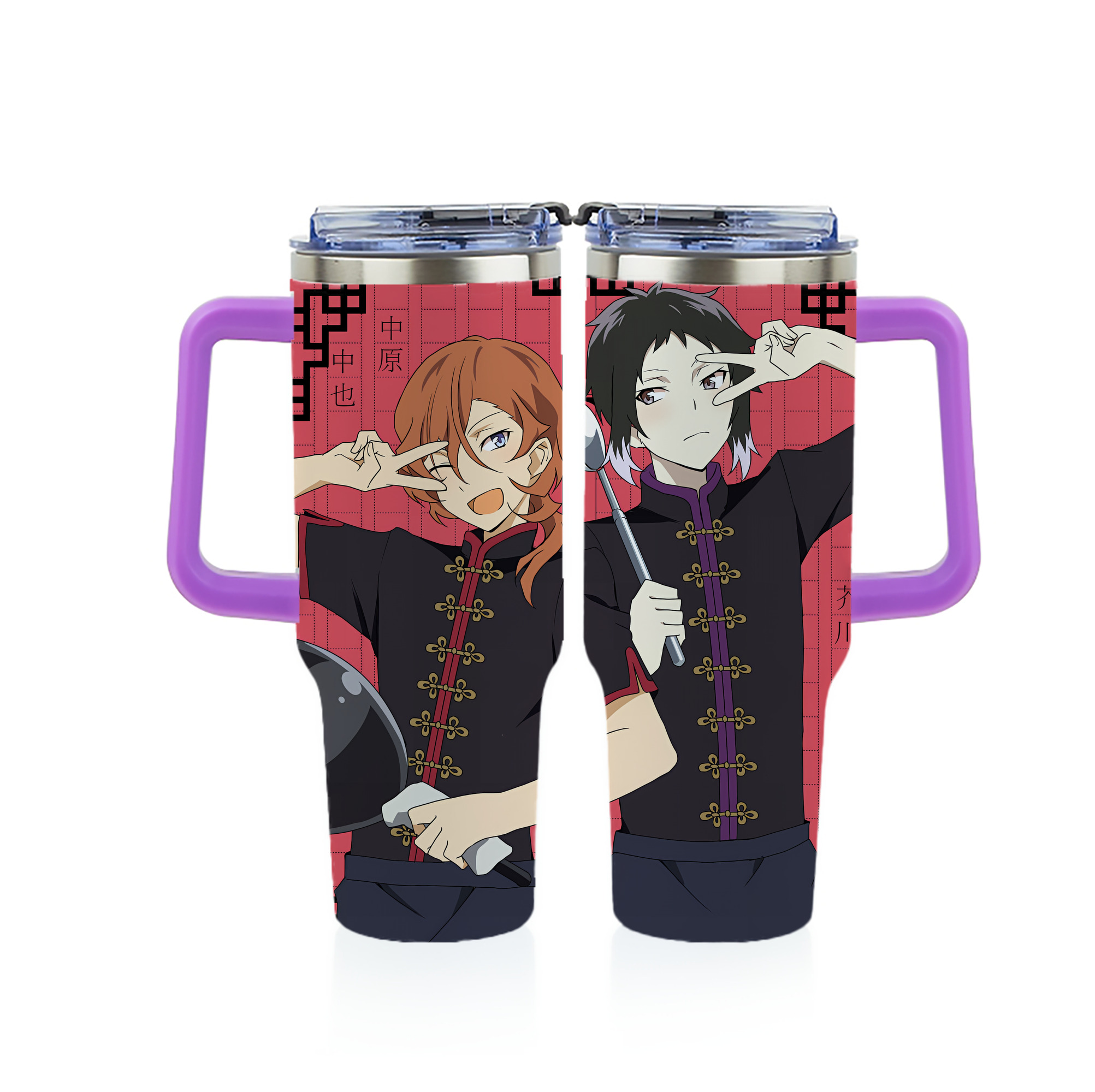 （画像用） 文豪ストレイドッグス Bungo Stray Dogs 1200ｍLフルプリント車用タンブラー