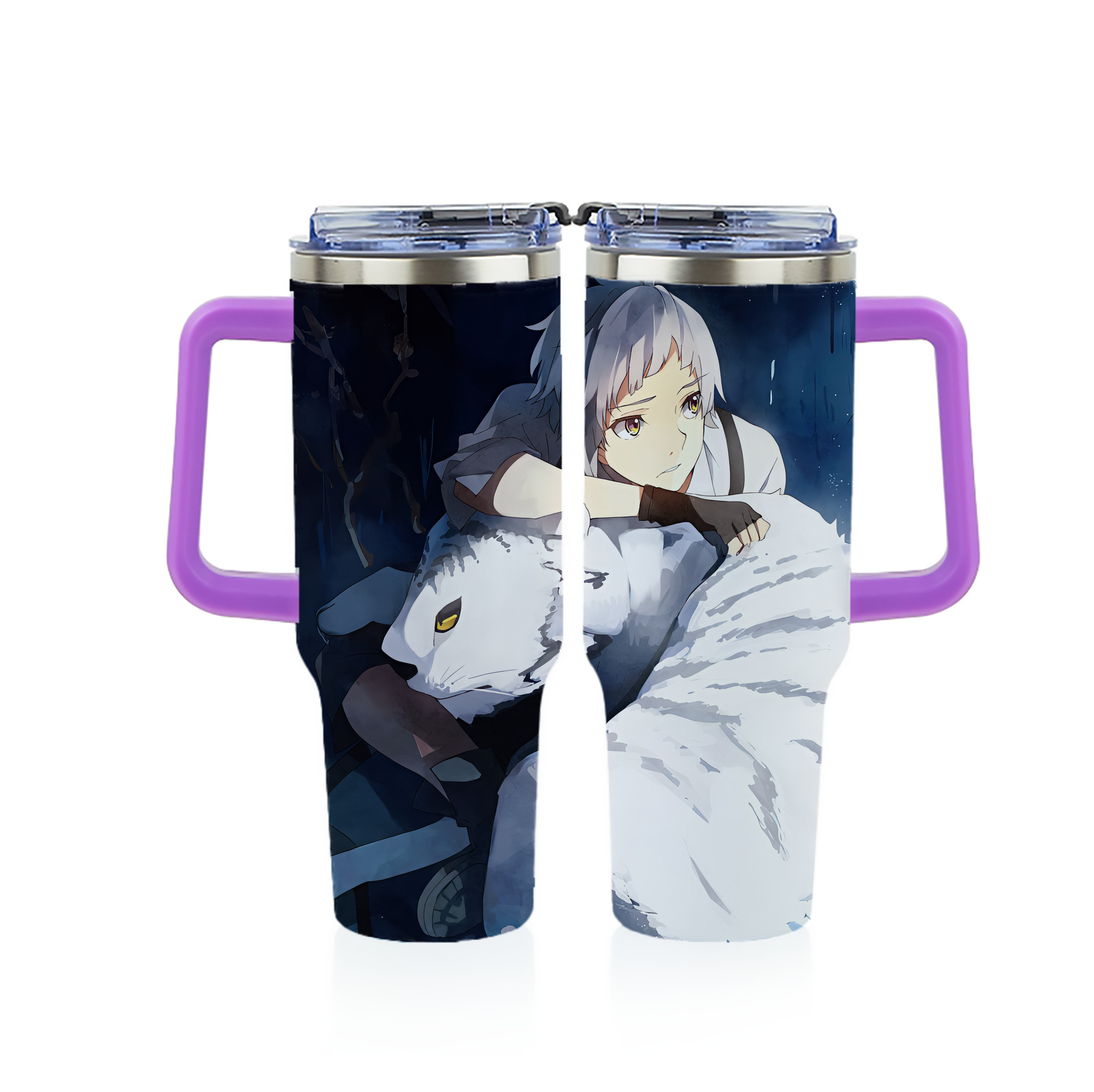 （画像用） 文豪ストレイドッグス Bungo Stray Dogs 1200ｍLフルプリント車用タンブラー