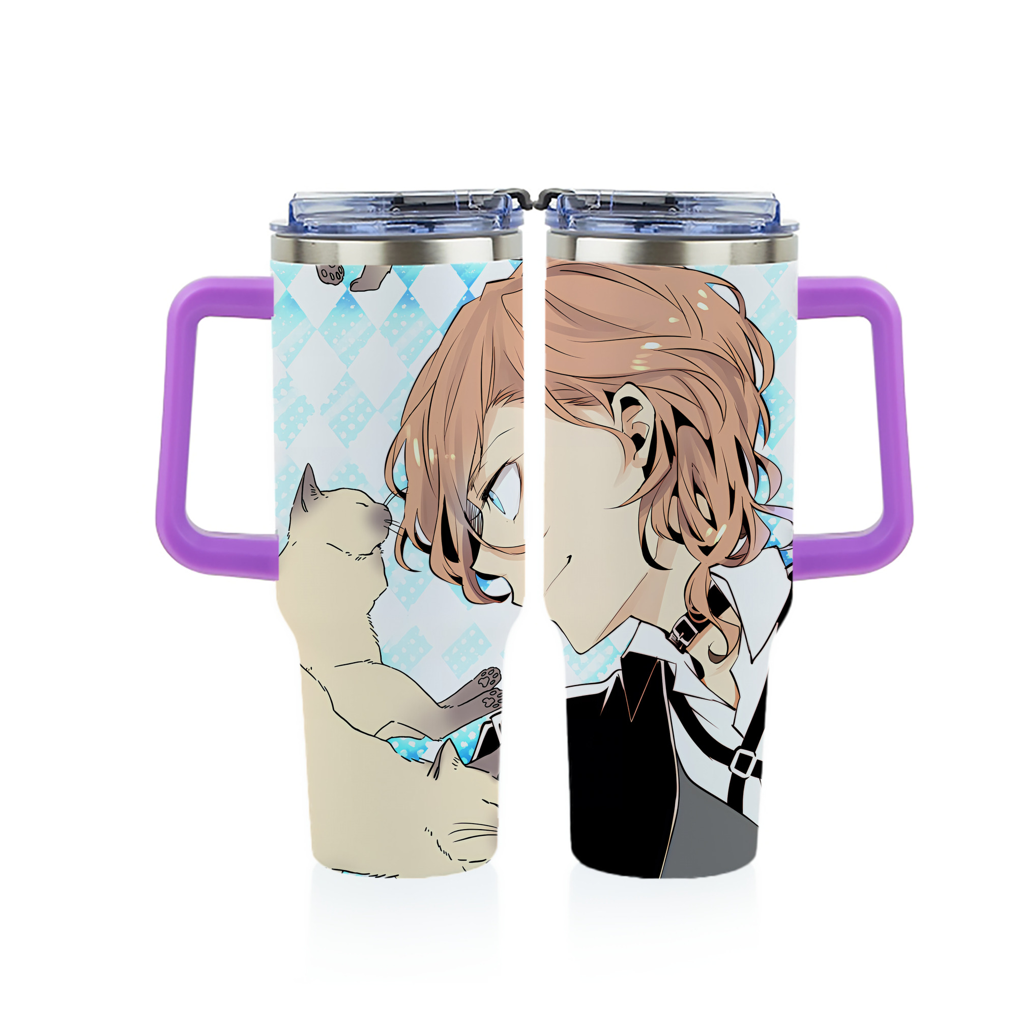 （画像用） 文豪ストレイドッグス Bungo Stray Dogs 1200ｍLフルプリント車用タンブラー