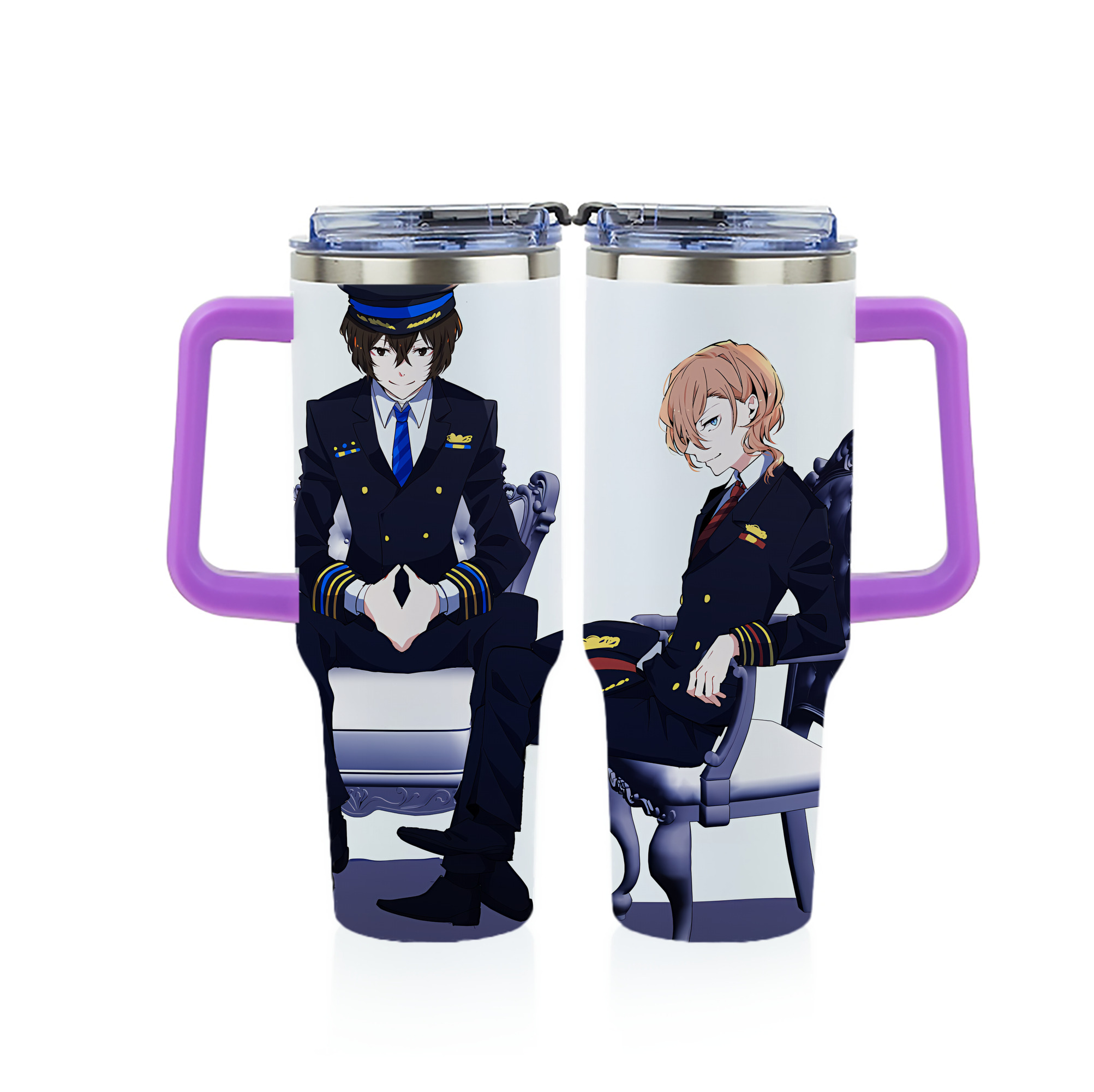 （画像用） 文豪ストレイドッグス Bungo Stray Dogs 1200ｍLフルプリント車用タンブラー