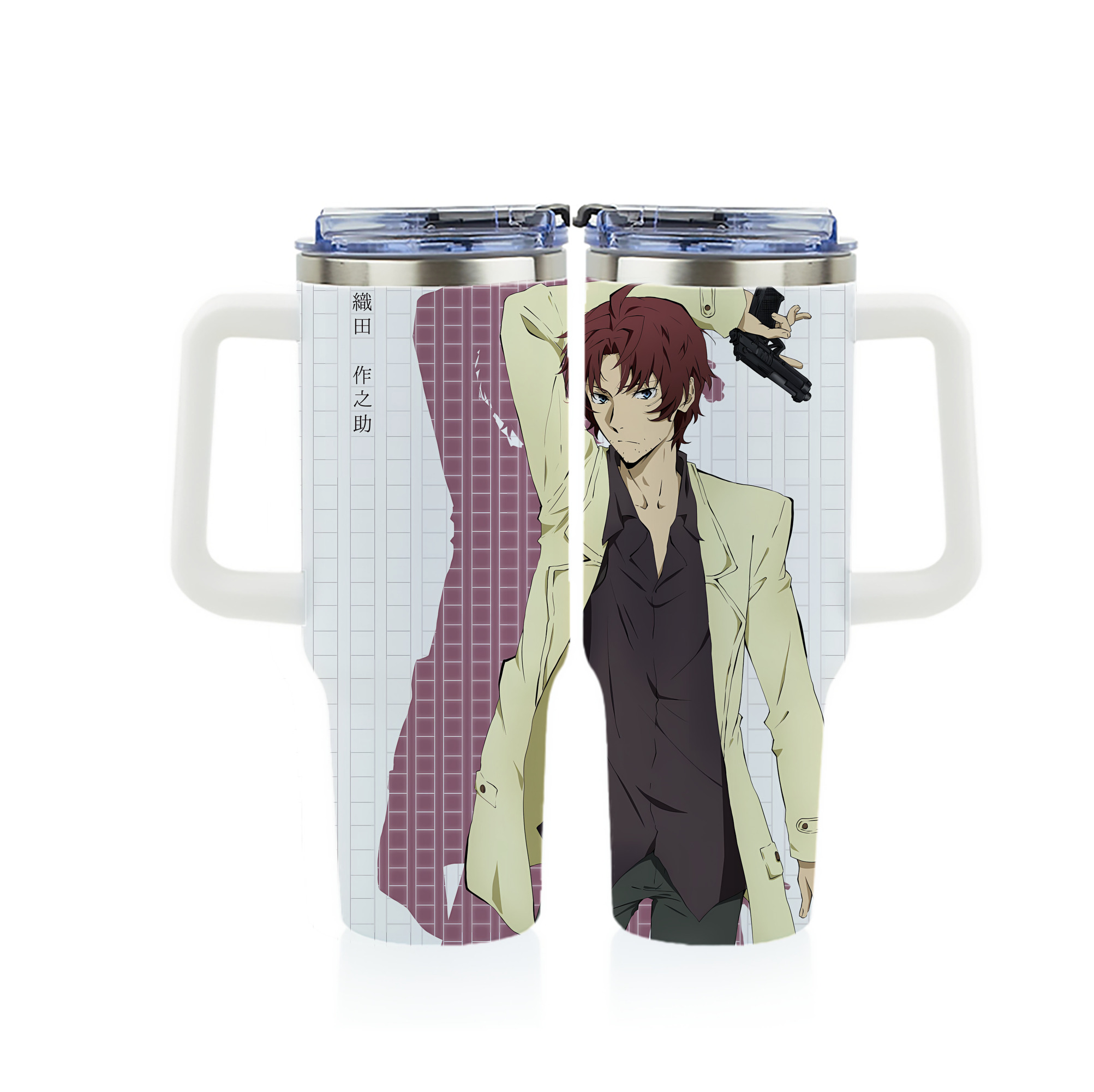 （画像用） 文豪ストレイドッグス Bungo Stray Dogs 1200ｍLフルプリント車用タンブラー