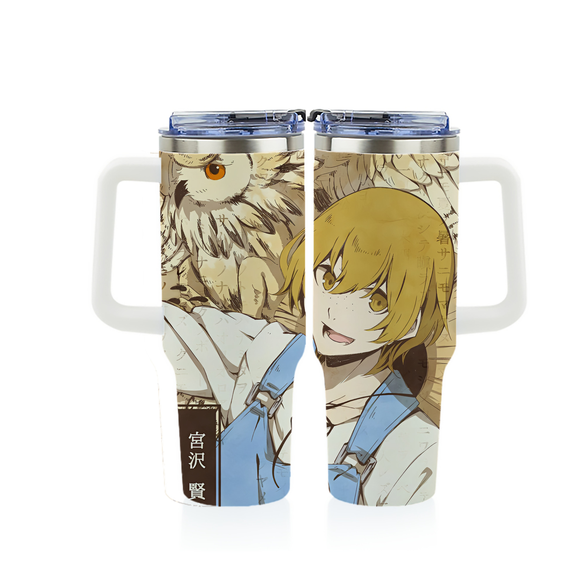 （画像用） 文豪ストレイドッグス Bungo Stray Dogs 1200ｍLフルプリント車用タンブラー