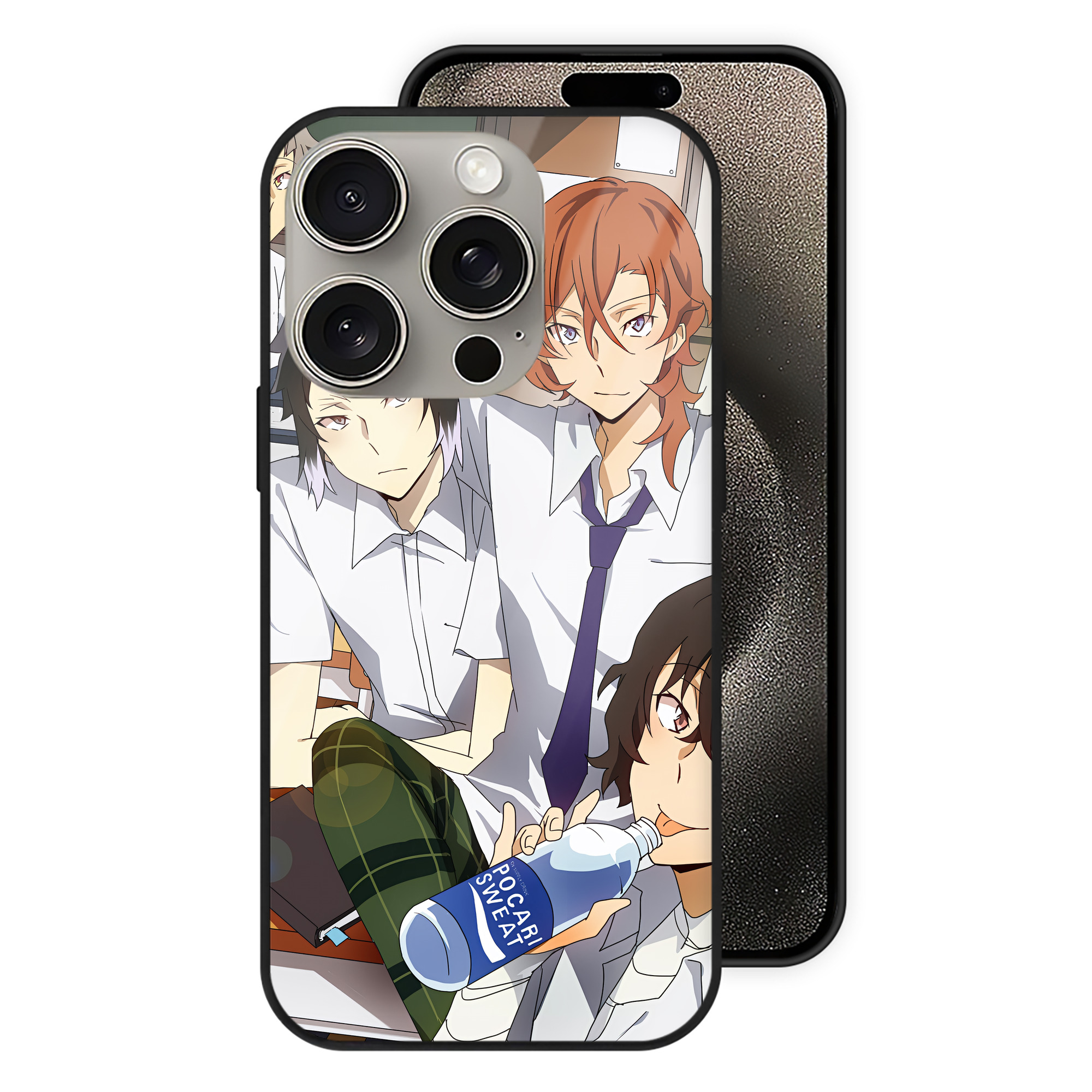 （画像用） 文豪ストレイドッグス Bungo Stray Dogs 【iPhone15Pro対応】スマホケース 耐衝撃＆黄変防止 背面ガラス