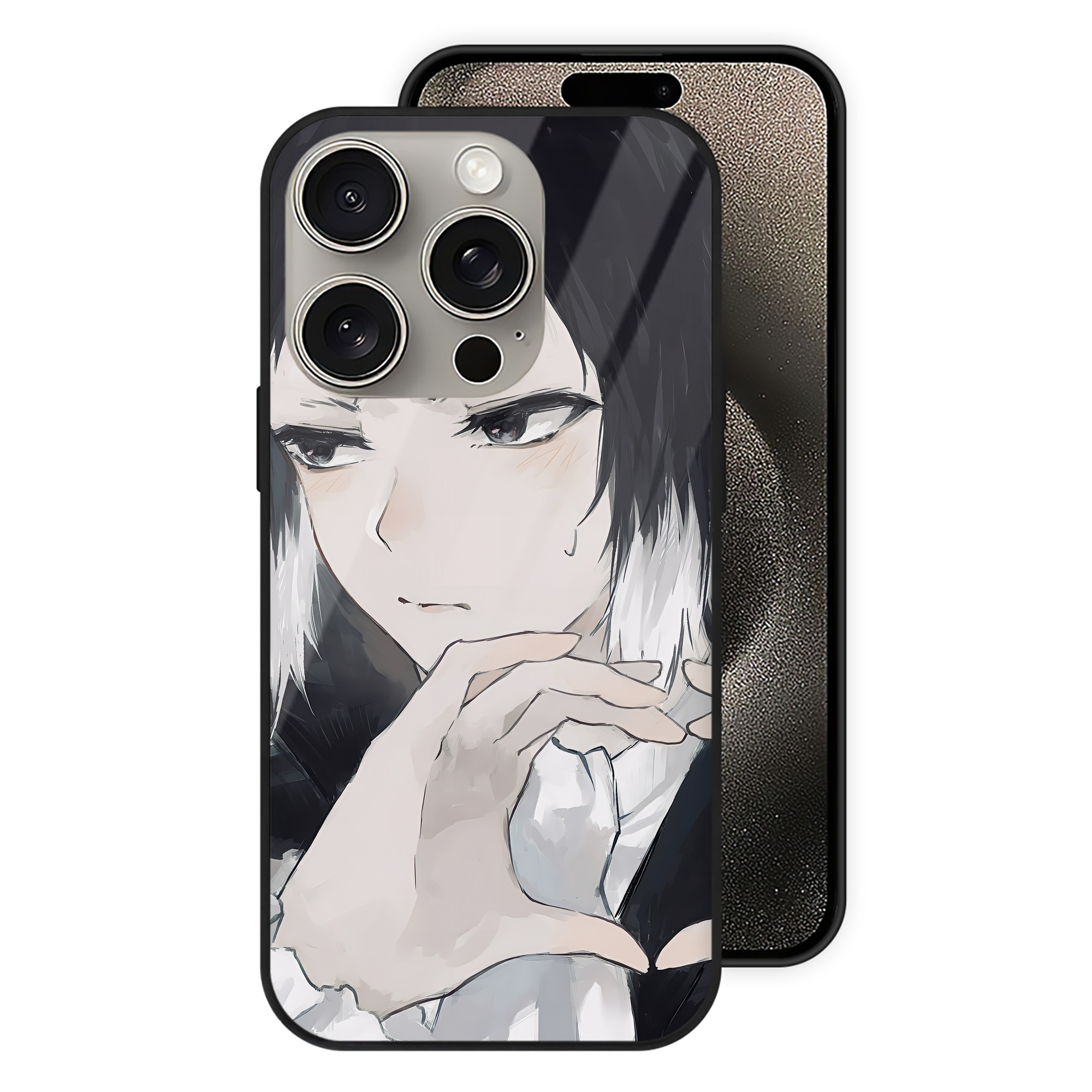 （画像用） 文豪ストレイドッグス Bungo Stray Dogs 【iPhone15Pro対応】スマホケース 耐衝撃＆黄変防止 背面ガラス