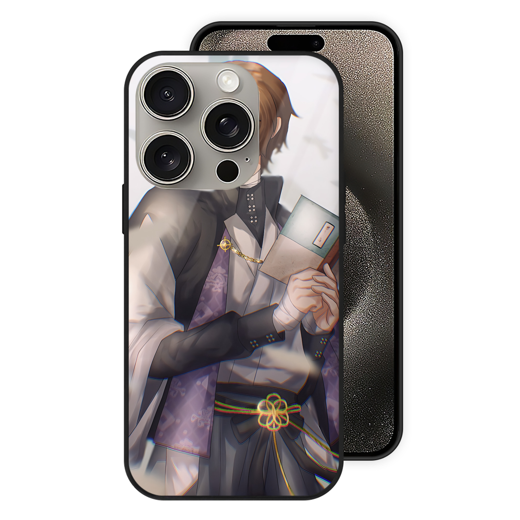 （画像用） 文豪ストレイドッグス Bungo Stray Dogs 【iPhone15Pro対応】スマホケース 耐衝撃＆黄変防止 背面ガラス