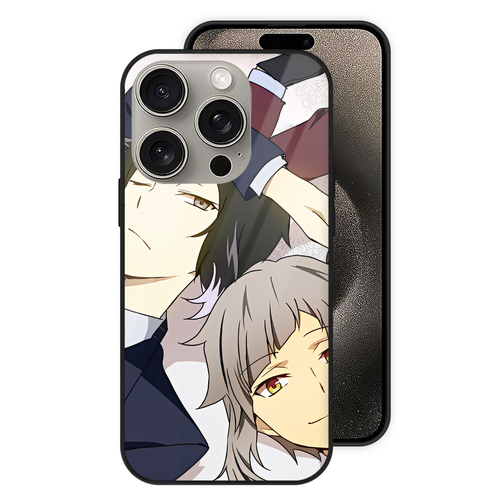 （画像用） 文豪ストレイドッグス Bungo Stray Dogs 【iPhone15Pro対応】スマホケース 耐衝撃＆黄変防止 背面ガラス