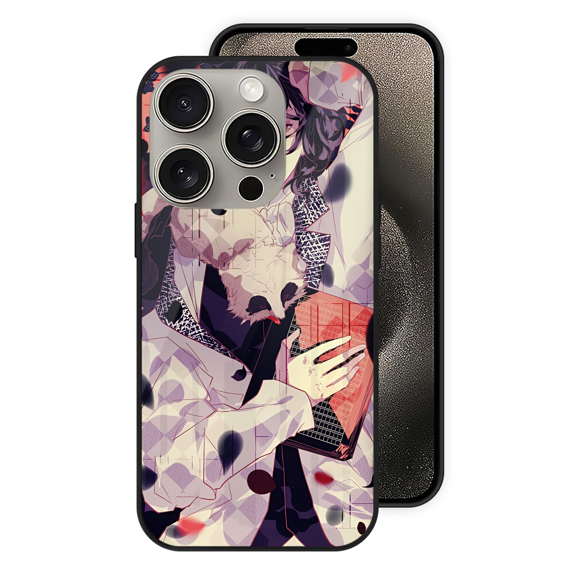 （画像用） 文豪ストレイドッグス Bungo Stray Dogs 【iPhone15Pro対応】スマホケース 耐衝撃＆黄変防止 背面ガラス