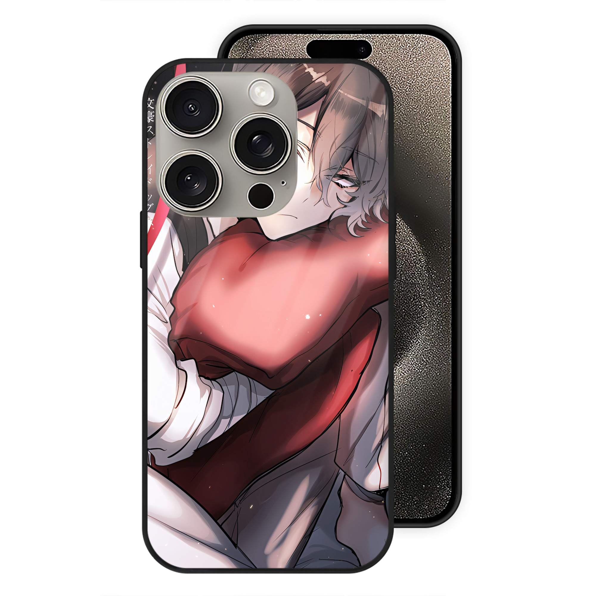 （画像用） 文豪ストレイドッグス Bungo Stray Dogs 【iPhone15Pro対応】スマホケース 耐衝撃＆黄変防止 背面ガラス