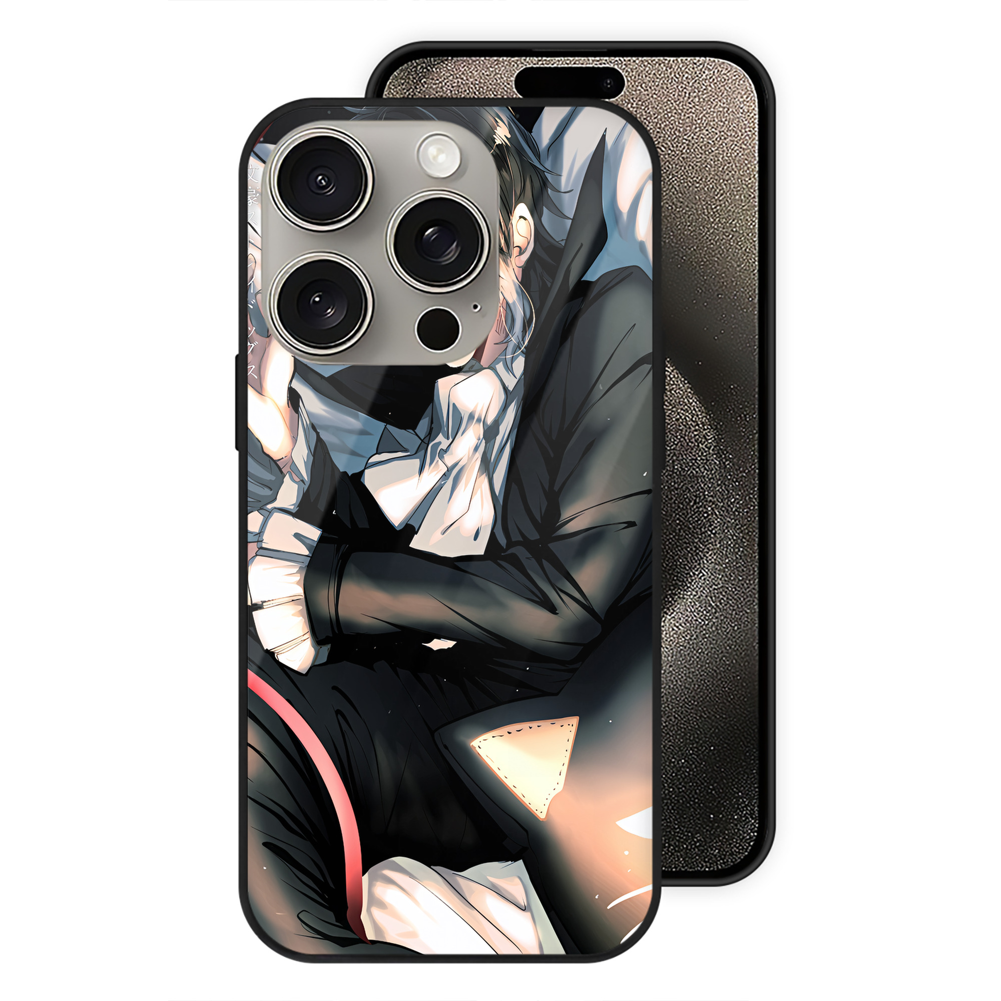 （画像用） 文豪ストレイドッグス Bungo Stray Dogs 【iPhone15Pro対応】スマホケース 耐衝撃＆黄変防止 背面ガラス