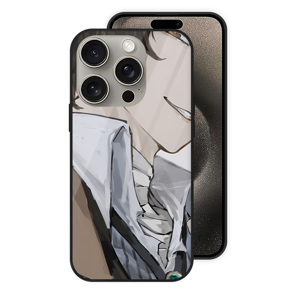 （画像用） 文豪ストレイドッグス Bungo Stray Dogs 【iPhone15Pro対応】スマホケース 耐衝撃＆黄変防止 背面ガラス