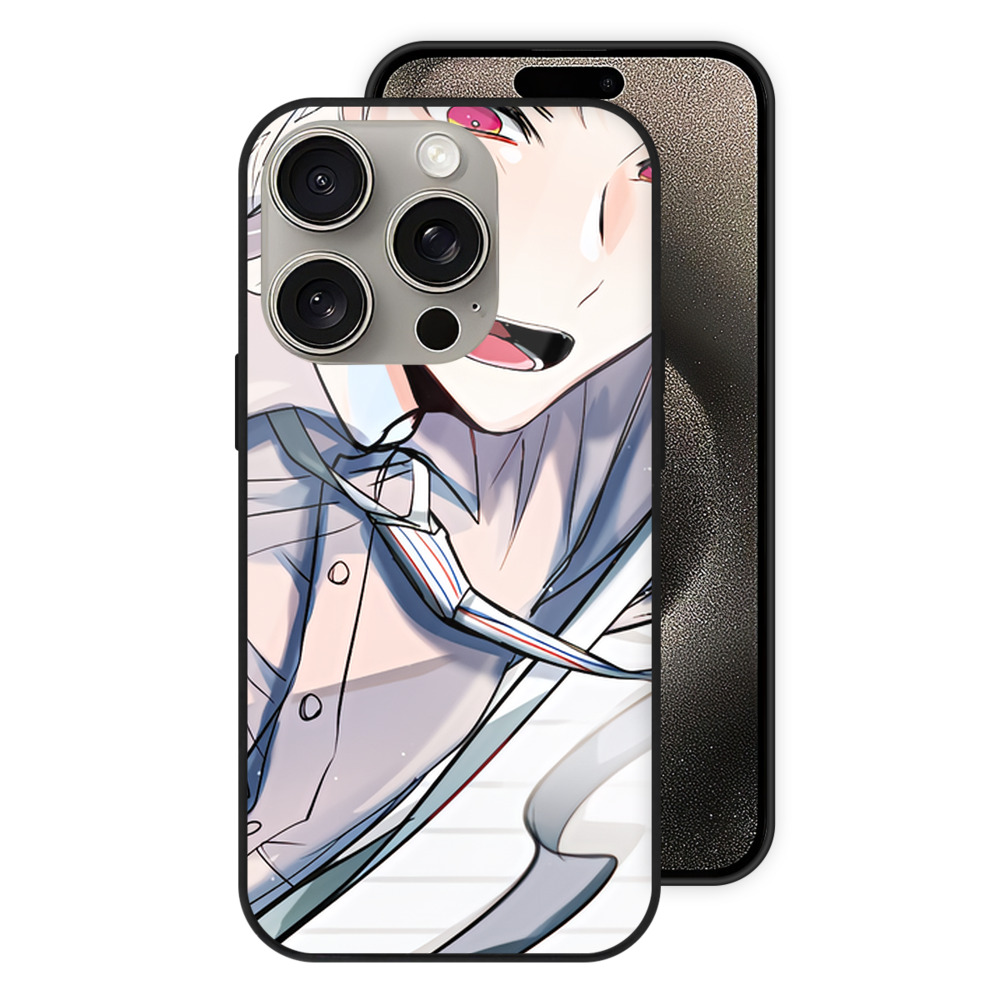 （画像用） 文豪ストレイドッグス Bungo Stray Dogs 【iPhone15Pro対応】スマホケース 耐衝撃＆黄変防止 背面ガラス