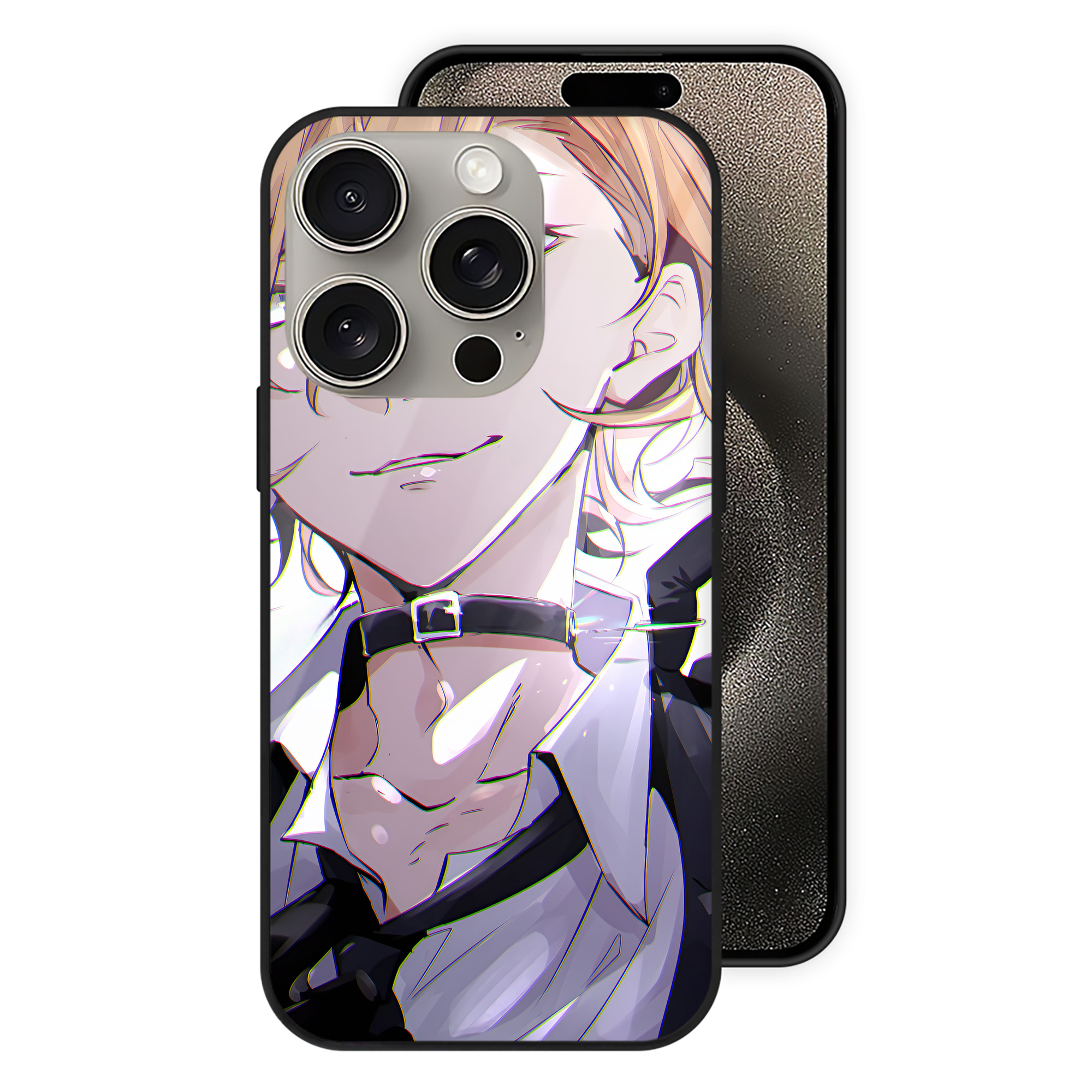 （画像用） 文豪ストレイドッグス Bungo Stray Dogs 【iPhone15Pro対応】スマホケース 耐衝撃＆黄変防止 背面ガラス