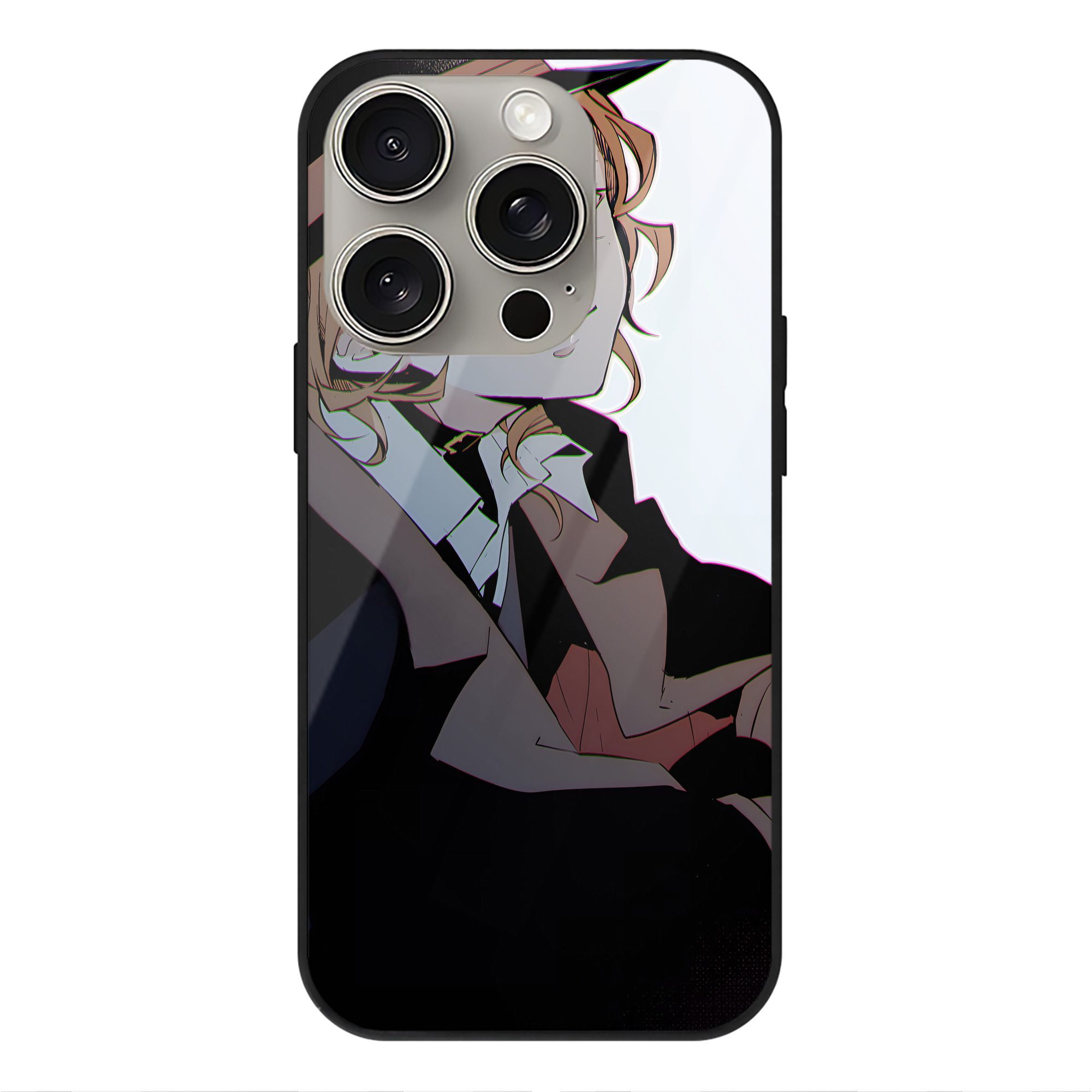 （画像用） 文豪ストレイドッグス Bungo Stray Dogs 【iPhone15Pro対応】スマホケース 耐衝撃＆黄変防止 背面ガラス