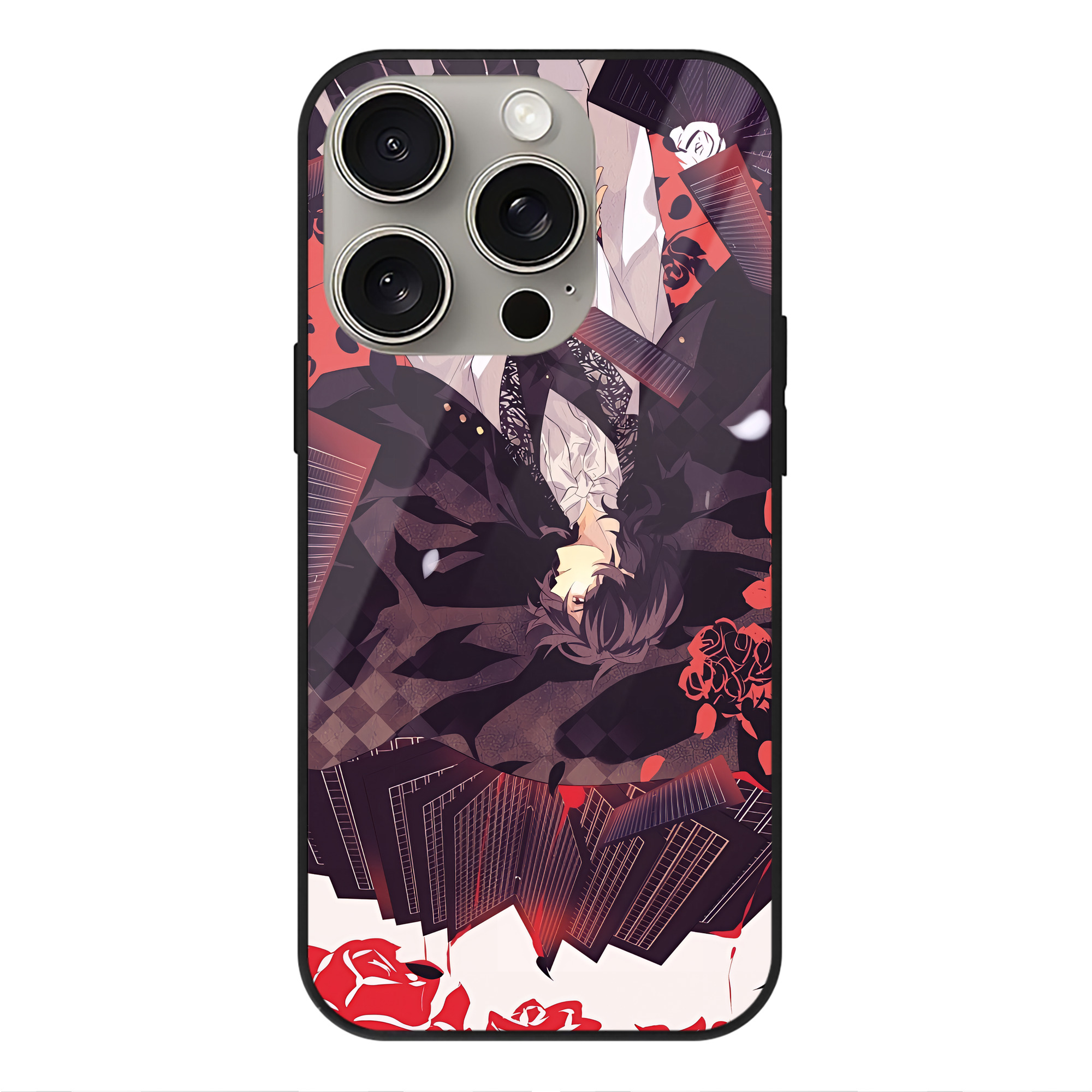 （画像用） 文豪ストレイドッグス Bungo Stray Dogs 【iPhone15Pro対応】スマホケース 耐衝撃＆黄変防止 背面ガラス
