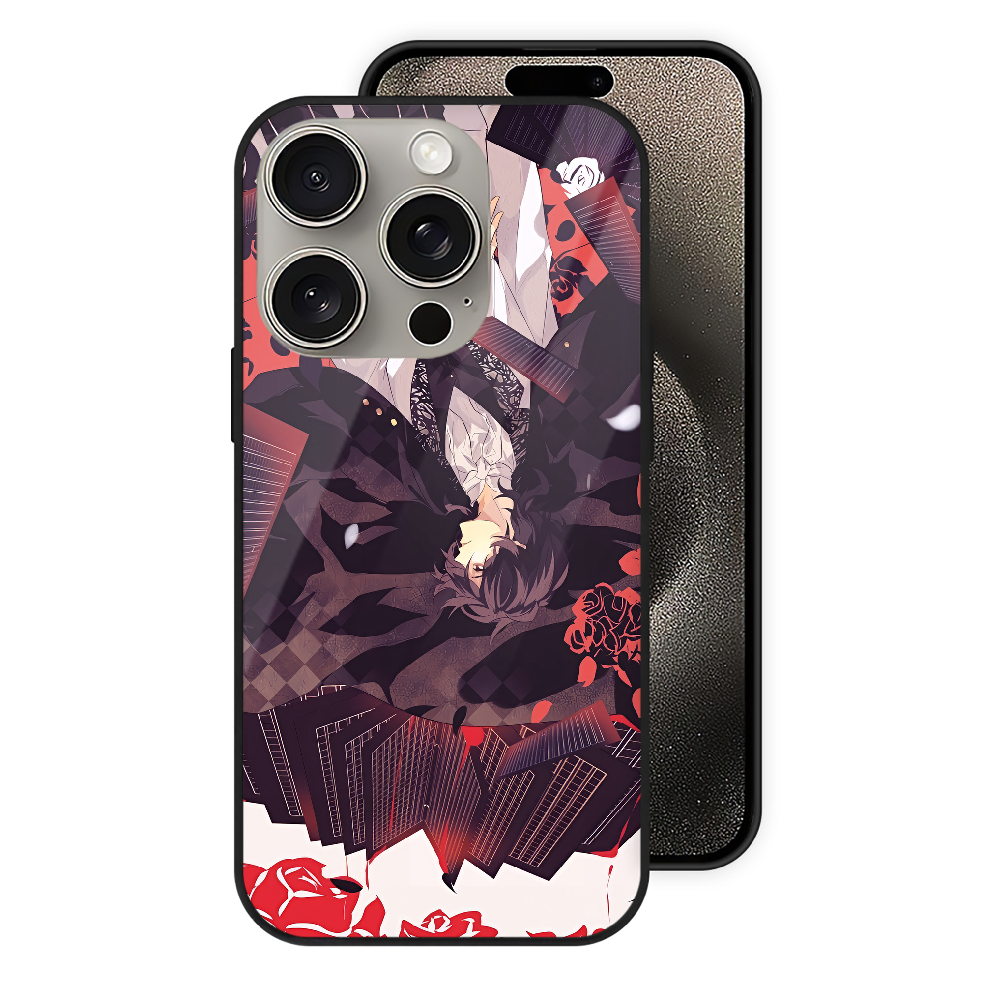 （画像用） 文豪ストレイドッグス Bungo Stray Dogs 【iPhone15Pro対応】スマホケース 耐衝撃＆黄変防止 背面ガラス
