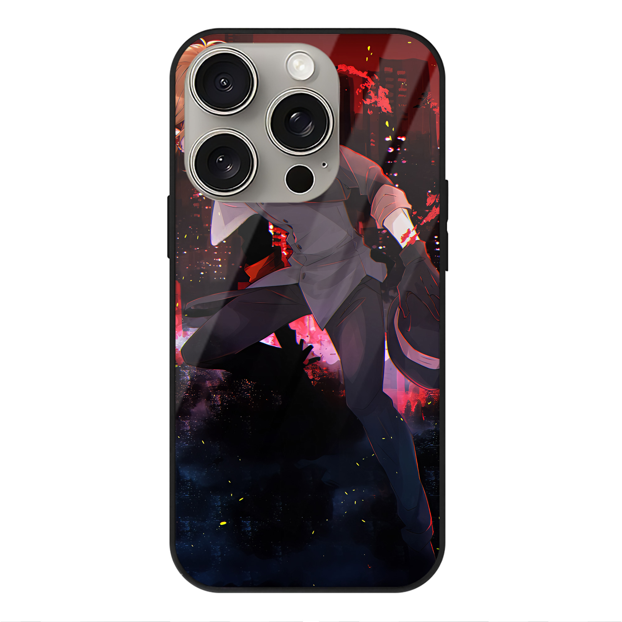 （画像用） 文豪ストレイドッグス Bungo Stray Dogs 【iPhone15Pro対応】スマホケース 耐衝撃＆黄変防止 背面ガラス