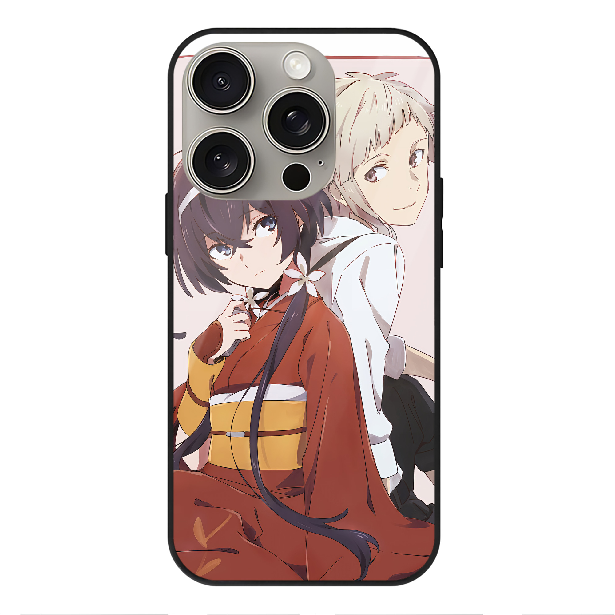 （画像用） 文豪ストレイドッグス Bungo Stray Dogs 【iPhone15Pro対応】スマホケース 耐衝撃＆黄変防止 背面ガラス