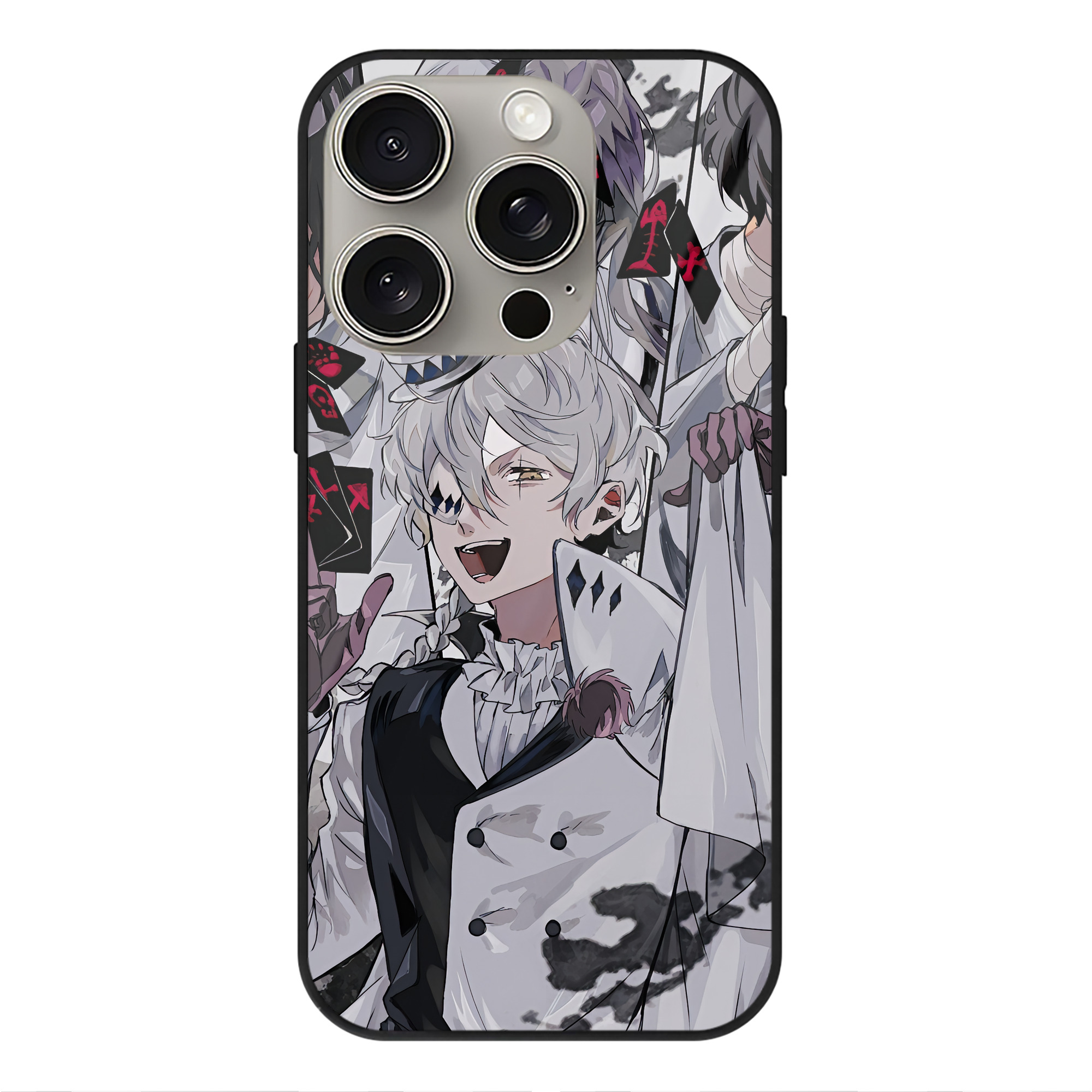 （画像用） 文豪ストレイドッグス Bungo Stray Dogs 【iPhone15Pro対応】スマホケース 耐衝撃＆黄変防止 背面ガラス