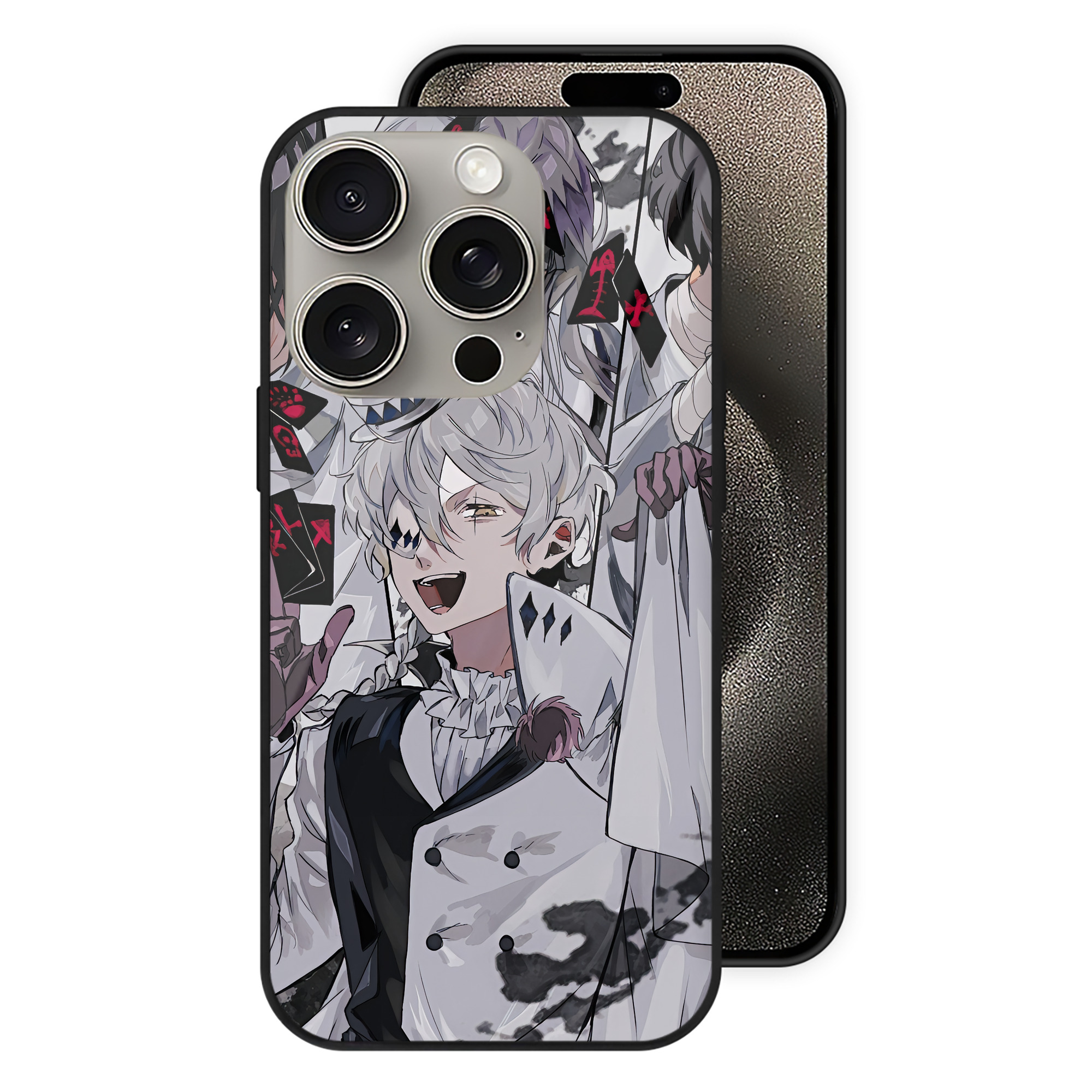（画像用） 文豪ストレイドッグス Bungo Stray Dogs 【iPhone15Pro対応】スマホケース 耐衝撃＆黄変防止 背面ガラス