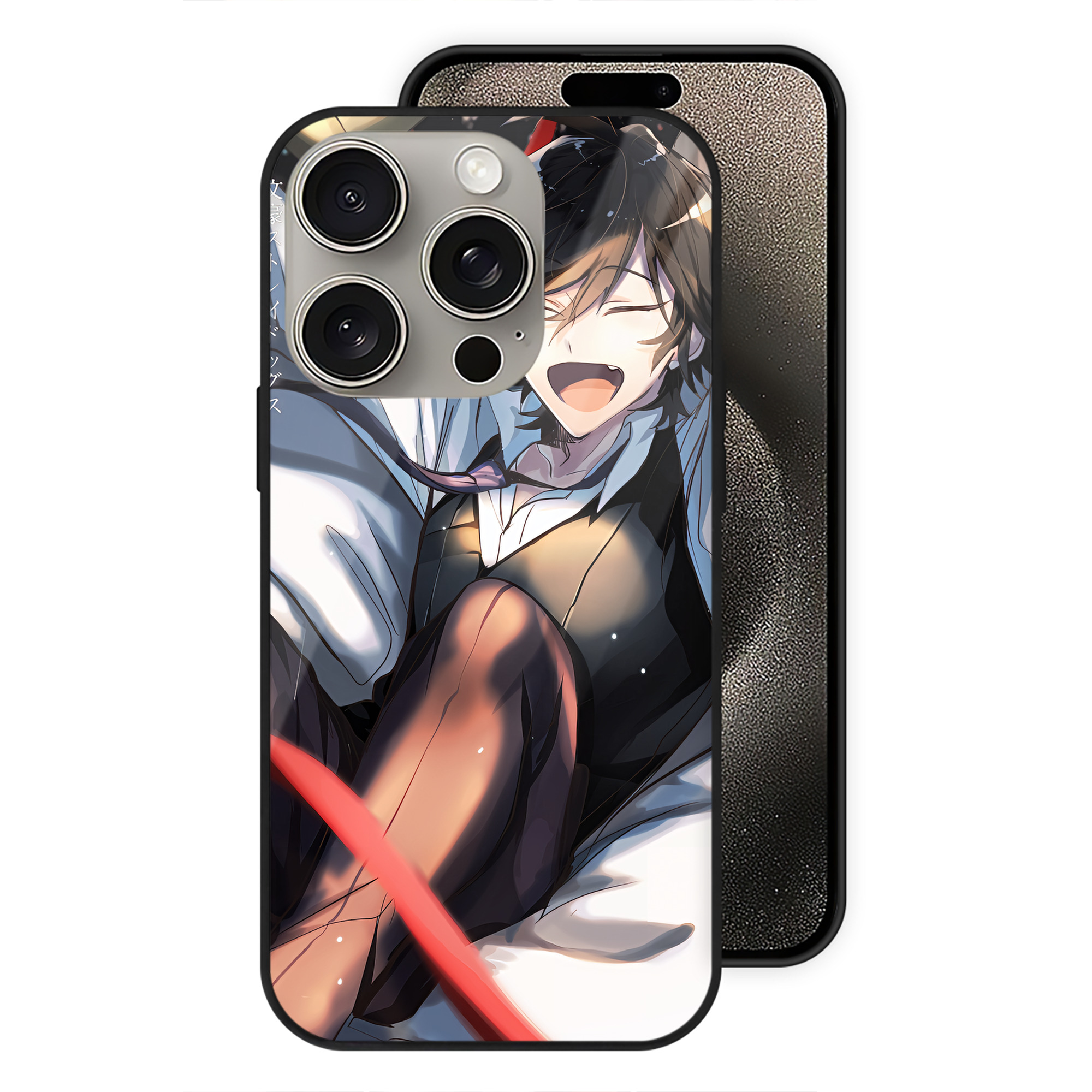 （画像用） 文豪ストレイドッグス Bungo Stray Dogs 【iPhone15Pro対応】スマホケース 耐衝撃＆黄変防止 背面ガラス