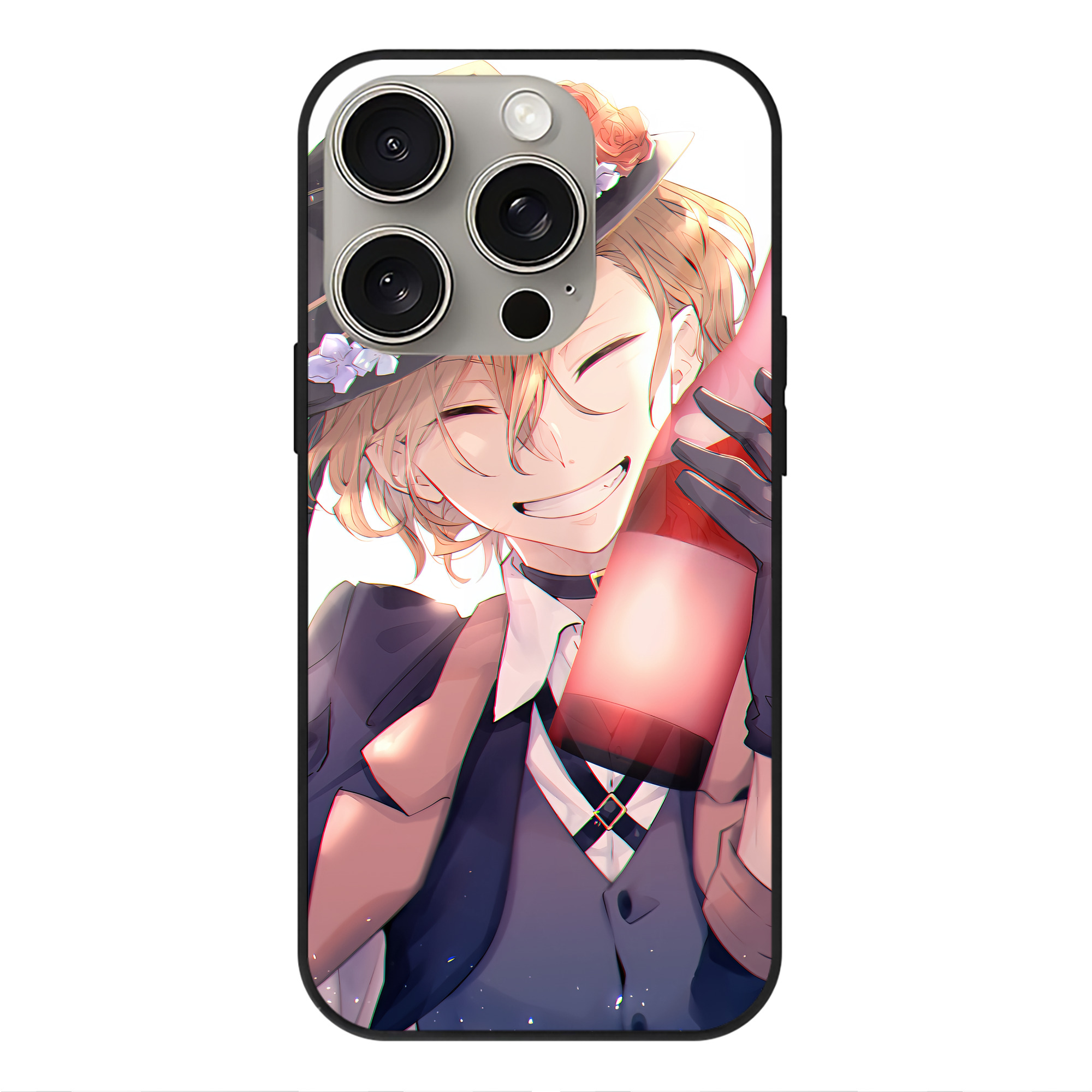 （画像用） 文豪ストレイドッグス Bungo Stray Dogs 【iPhone15Pro対応】スマホケース 耐衝撃＆黄変防止 背面ガラス