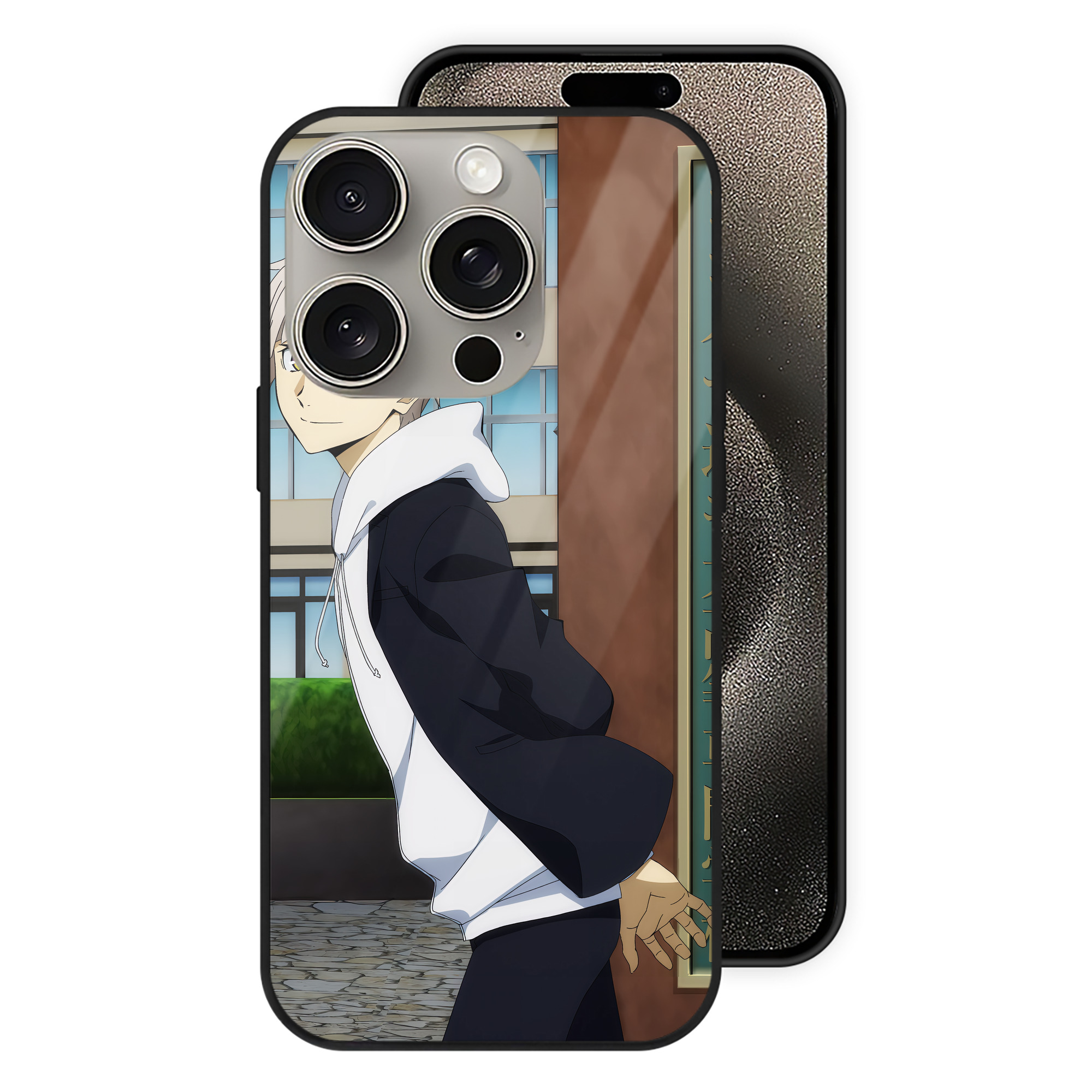 （画像用） 文豪ストレイドッグス Bungo Stray Dogs 【iPhone15Pro対応】スマホケース 耐衝撃＆黄変防止 背面ガラス