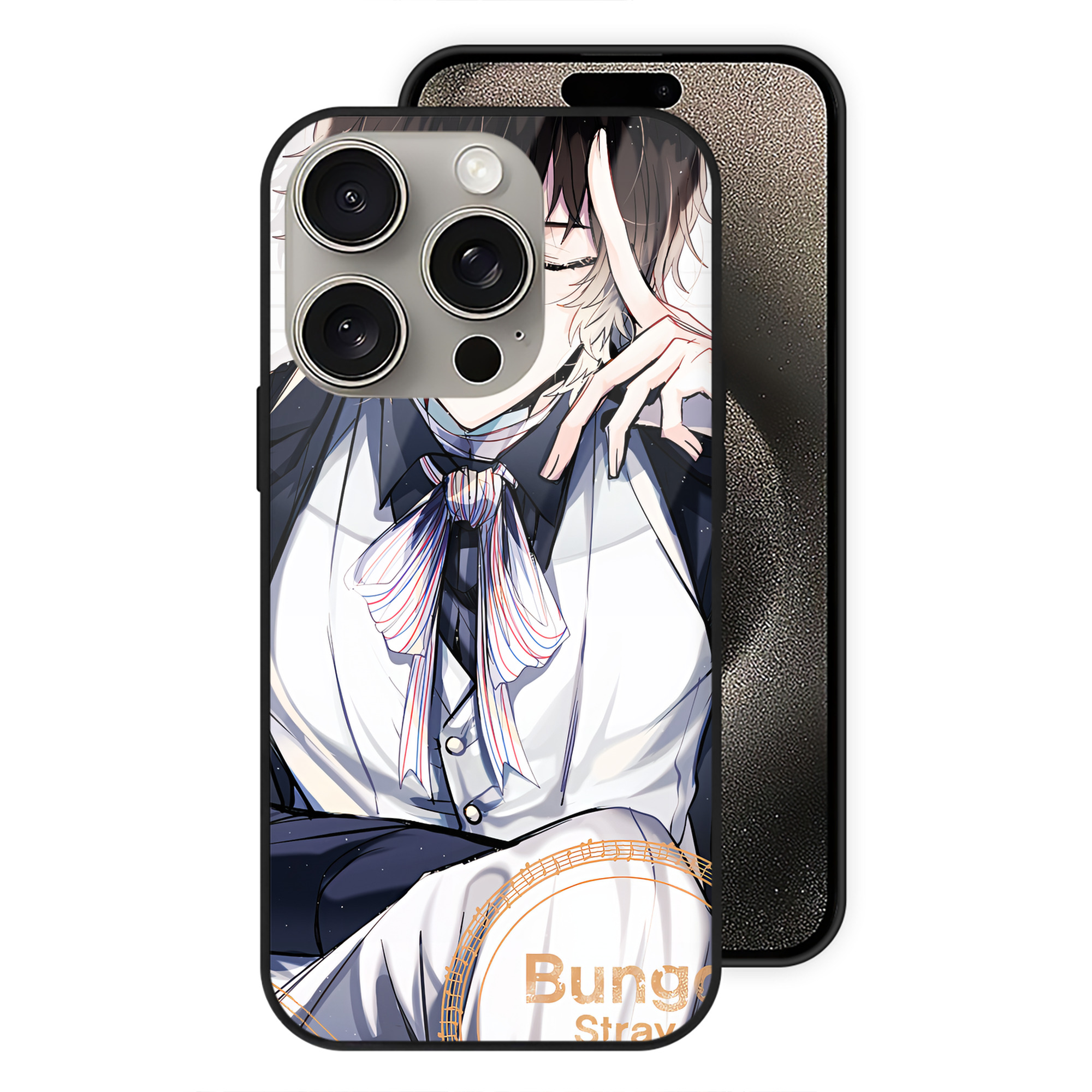 （画像用） 文豪ストレイドッグス Bungo Stray Dogs 【iPhone15Pro対応】スマホケース 耐衝撃＆黄変防止 背面ガラス