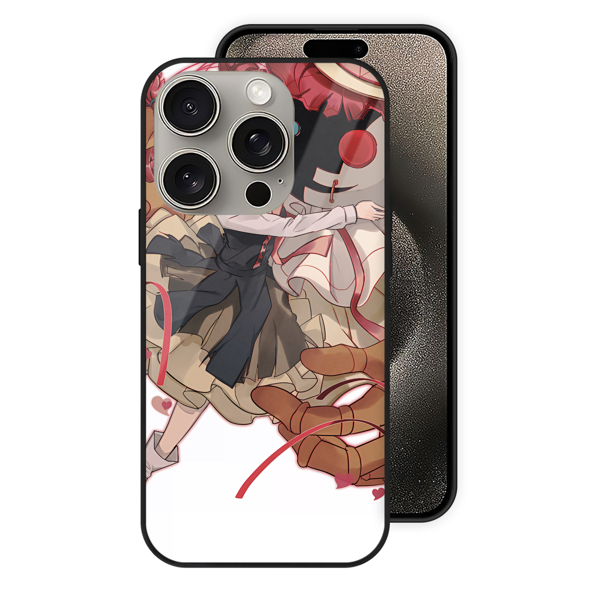 （画像用） 文豪ストレイドッグス Bungo Stray Dogs 【iPhone15Pro対応】スマホケース 耐衝撃＆黄変防止 背面ガラス
