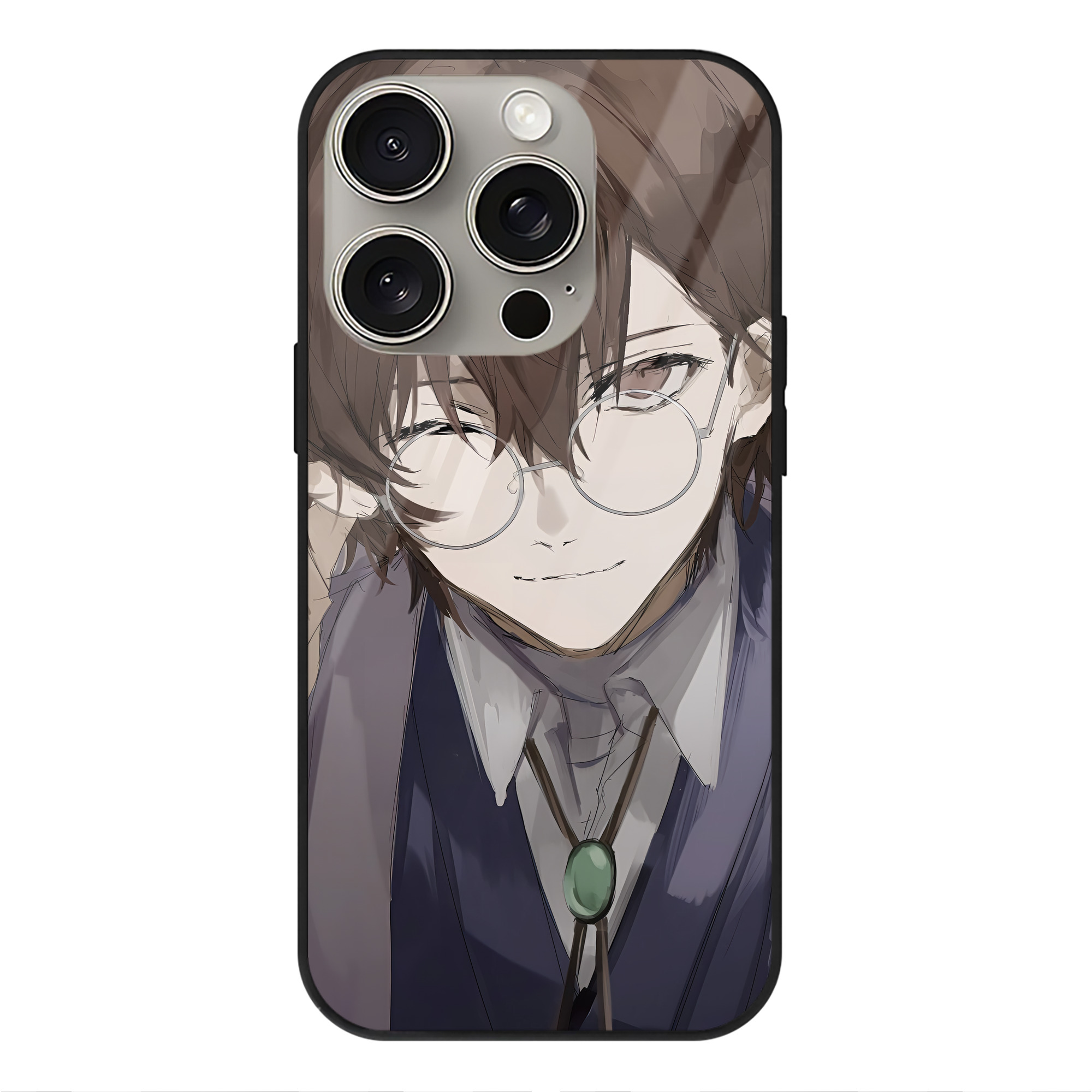 （画像用） 文豪ストレイドッグス Bungo Stray Dogs 【iPhone15Pro対応】スマホケース 耐衝撃＆黄変防止 背面ガラス