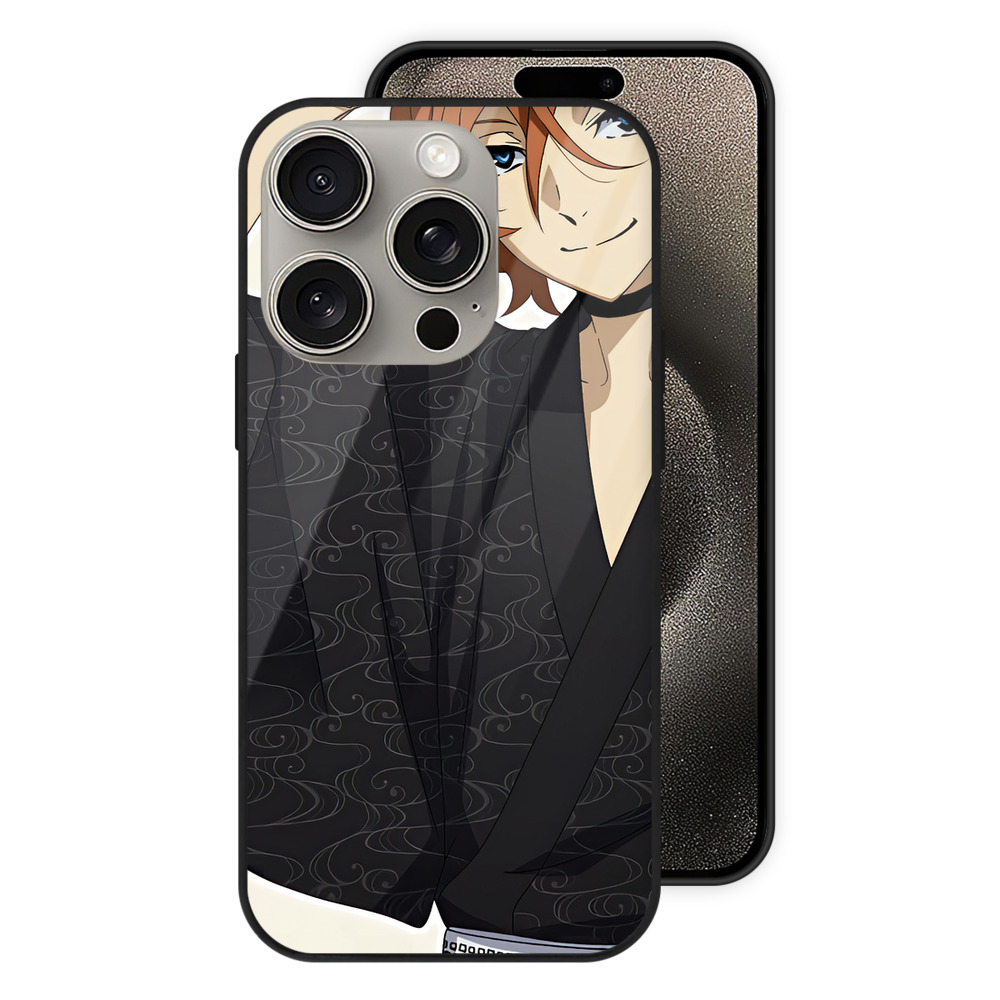 （画像用） 文豪ストレイドッグス Bungo Stray Dogs 【iPhone15Pro対応】スマホケース 耐衝撃＆黄変防止 背面ガラス