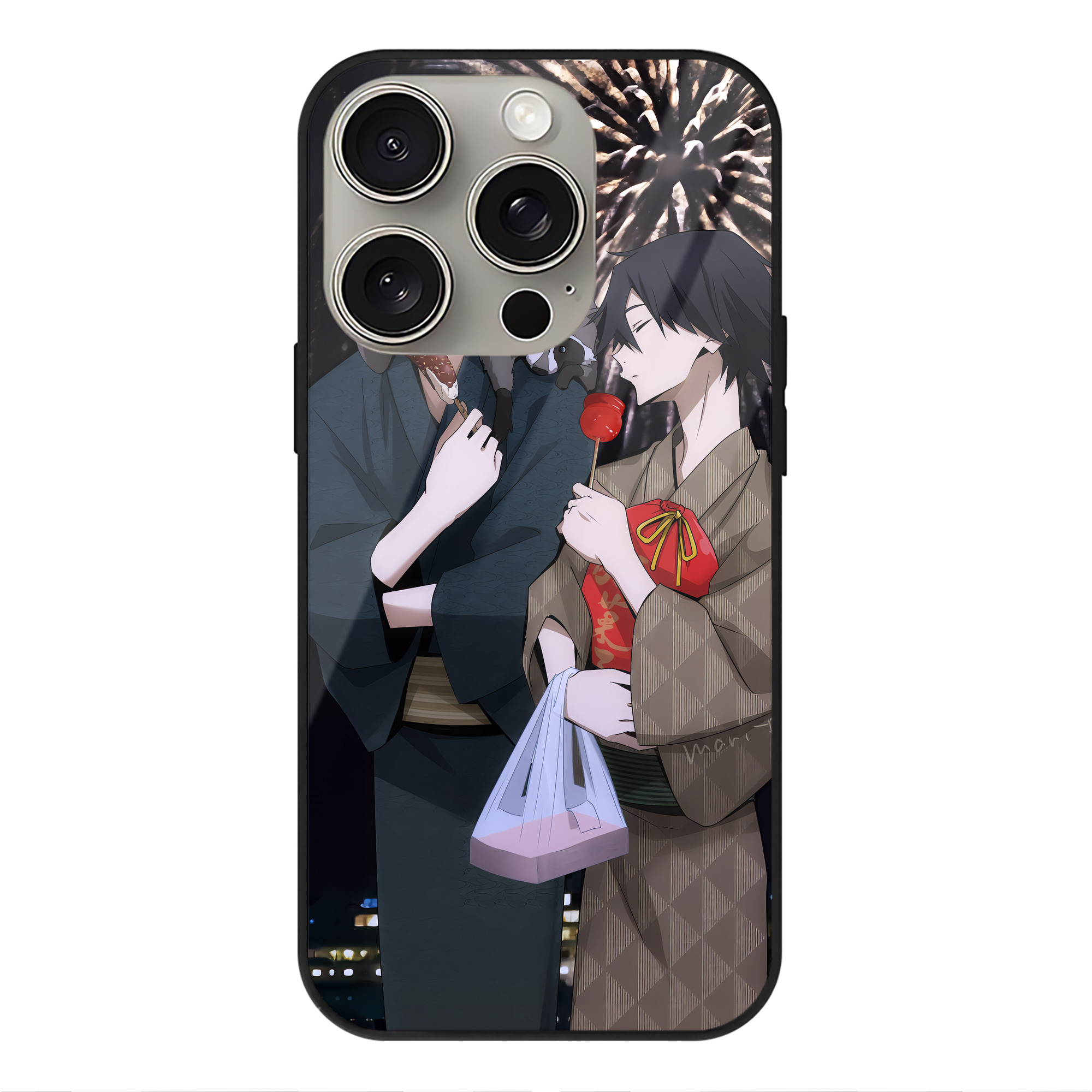 （画像用） 文豪ストレイドッグス Bungo Stray Dogs 【iPhone15Pro対応】スマホケース 耐衝撃＆黄変防止 背面ガラス