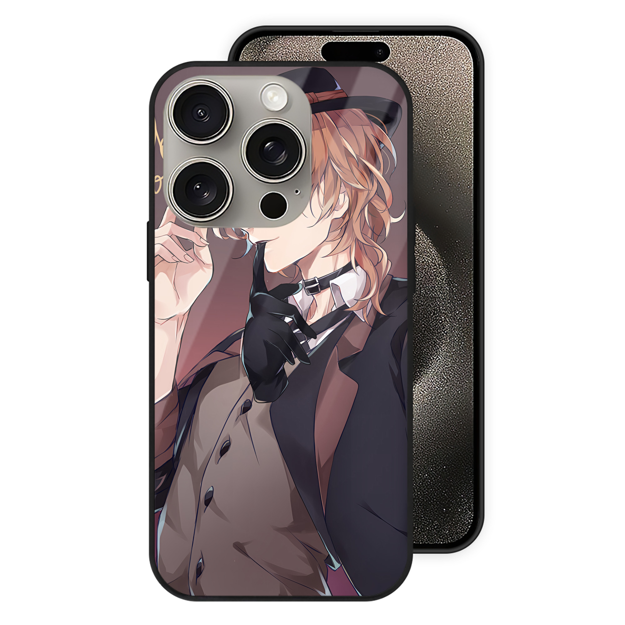 （画像用） 文豪ストレイドッグス Bungo Stray Dogs 【iPhone15Pro対応】スマホケース 耐衝撃＆黄変防止 背面ガラス