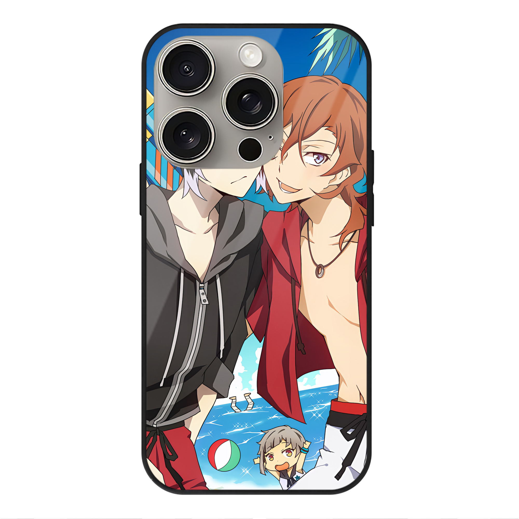 （画像用） 文豪ストレイドッグス Bungo Stray Dogs 【iPhone15Pro対応】スマホケース 耐衝撃＆黄変防止 背面ガラス