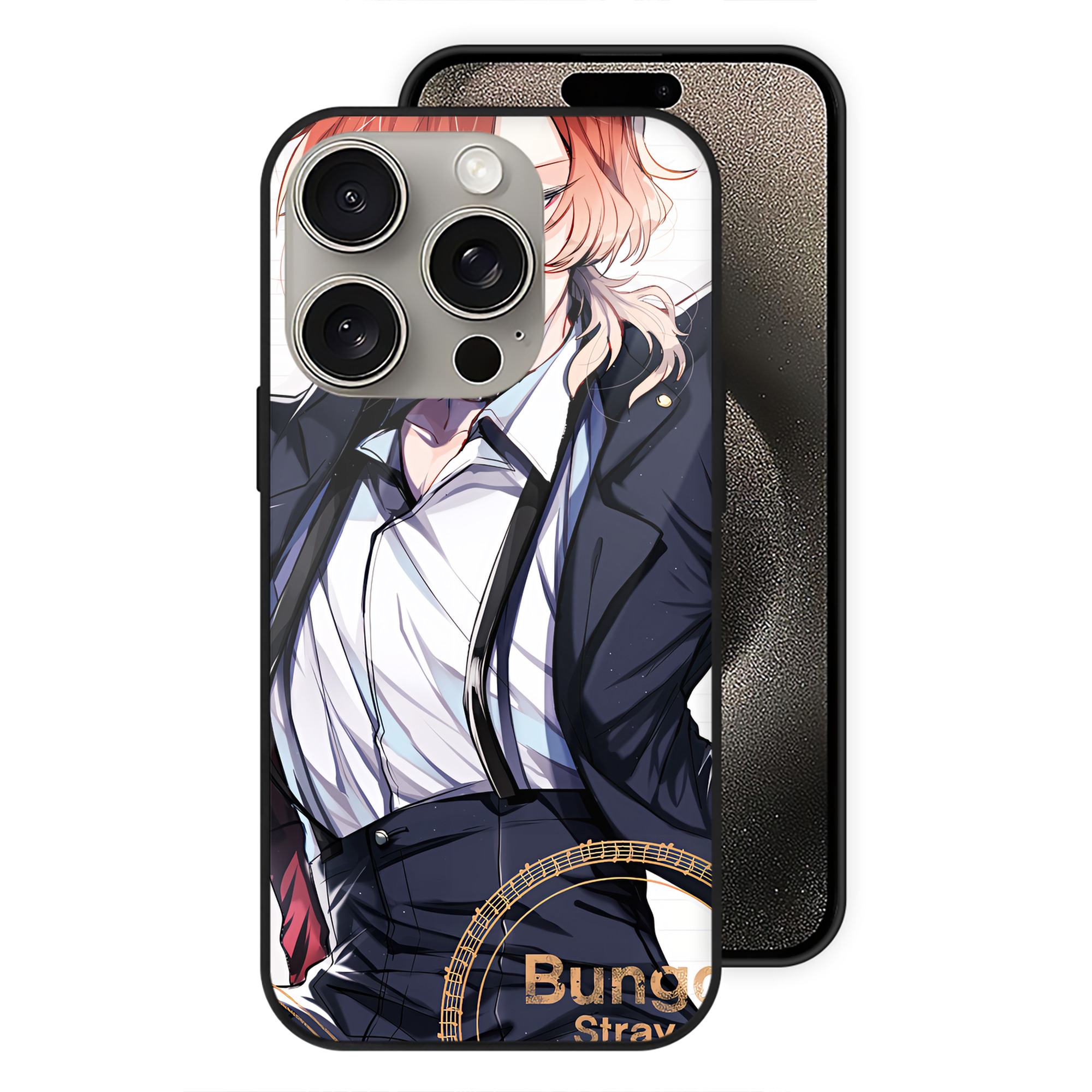 （画像用） 文豪ストレイドッグス Bungo Stray Dogs 【iPhone15Pro対応】スマホケース 耐衝撃＆黄変防止 背面ガラス