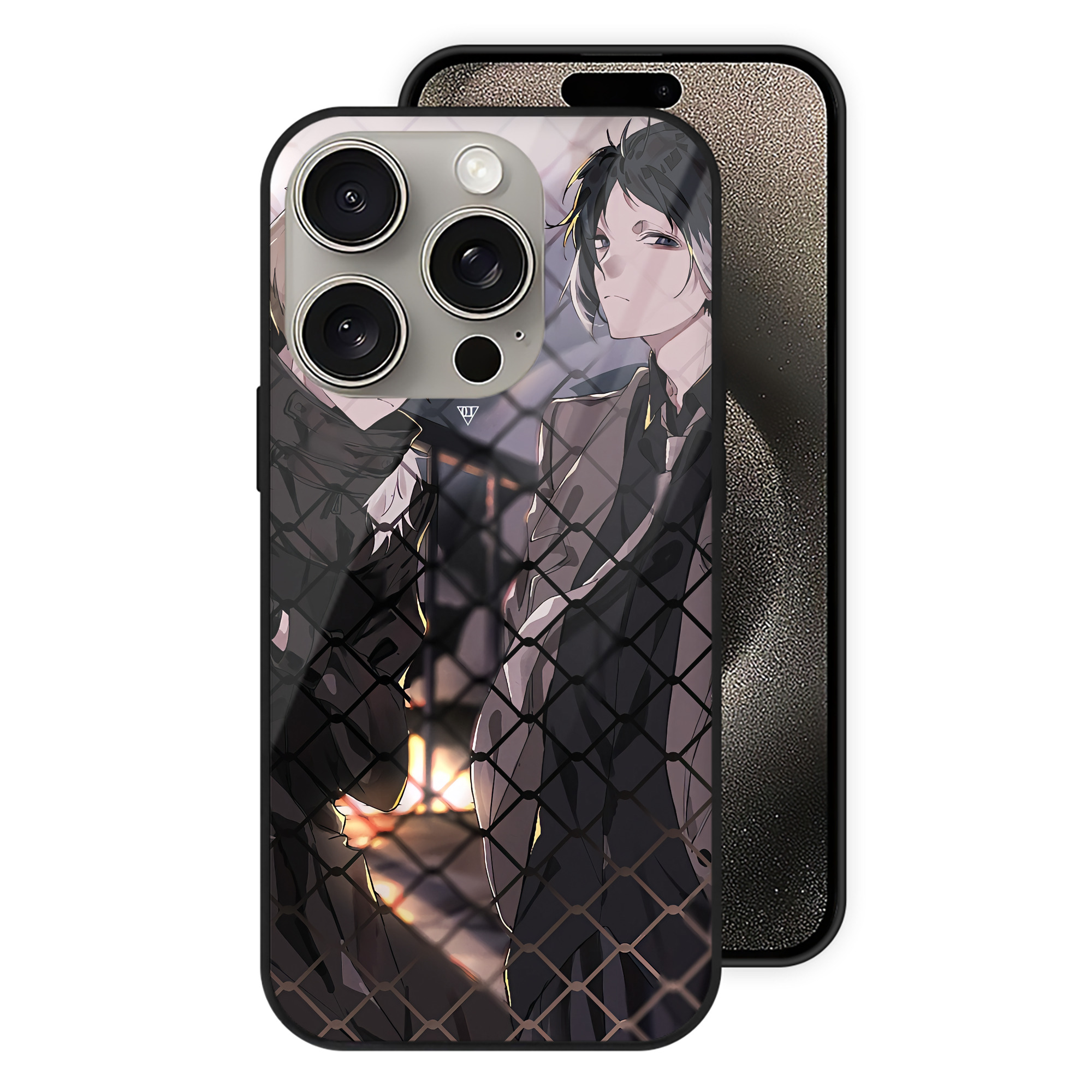 （画像用） 文豪ストレイドッグス Bungo Stray Dogs 【iPhone15Pro対応】スマホケース 耐衝撃＆黄変防止 背面ガラス