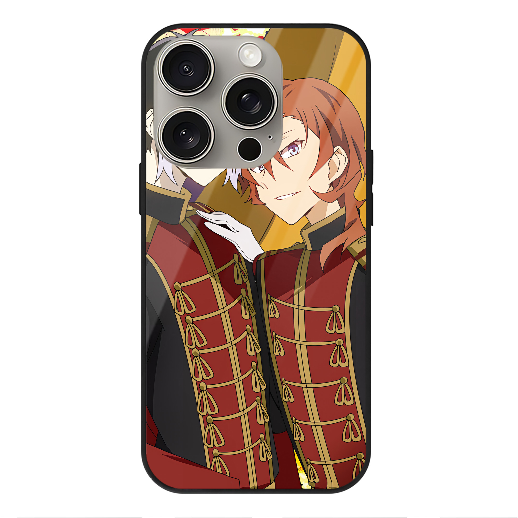 （画像用） 文豪ストレイドッグス Bungo Stray Dogs 【iPhone15Pro対応】スマホケース 耐衝撃＆黄変防止 背面ガラス