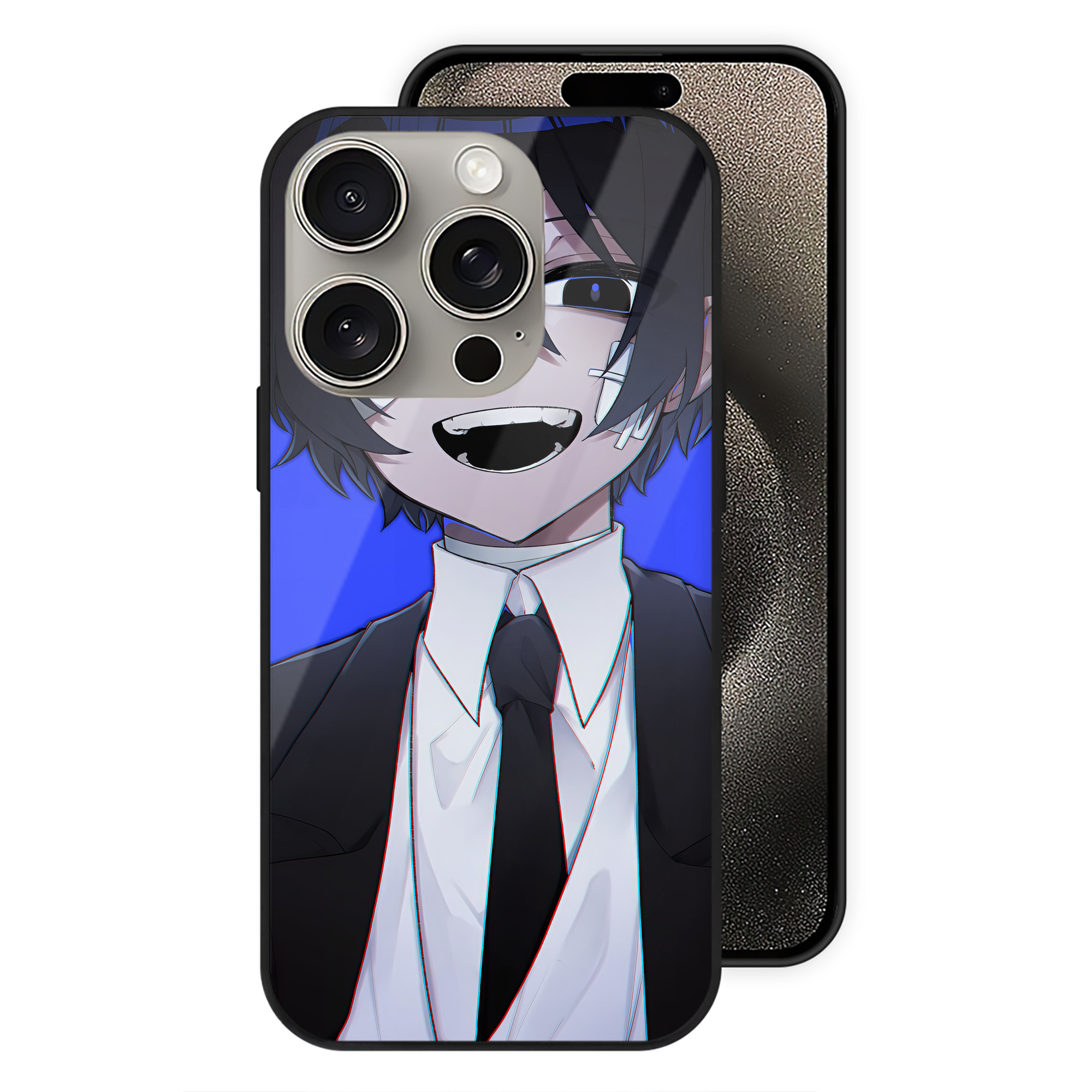 （画像用） 文豪ストレイドッグス Bungo Stray Dogs 【iPhone15Pro対応】スマホケース 耐衝撃＆黄変防止 背面ガラス