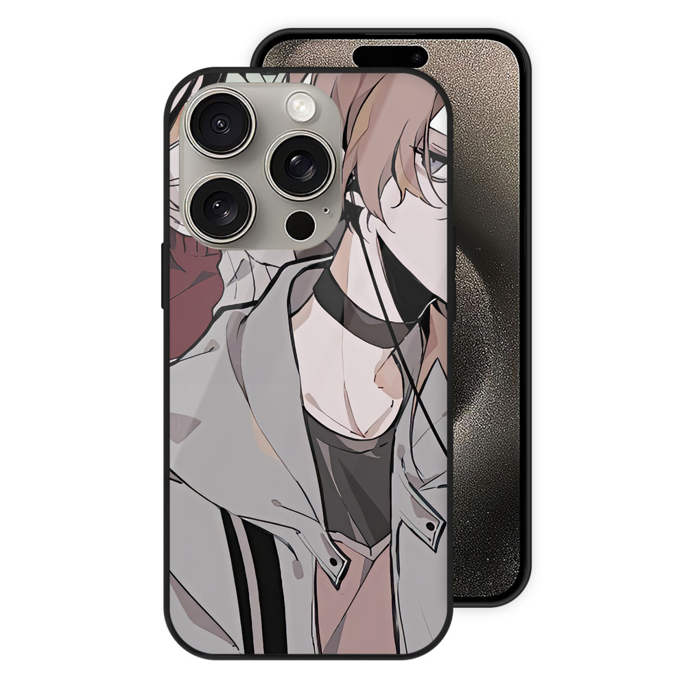 （画像用） 文豪ストレイドッグス Bungo Stray Dogs 【iPhone15Pro対応】スマホケース 耐衝撃＆黄変防止 背面ガラス