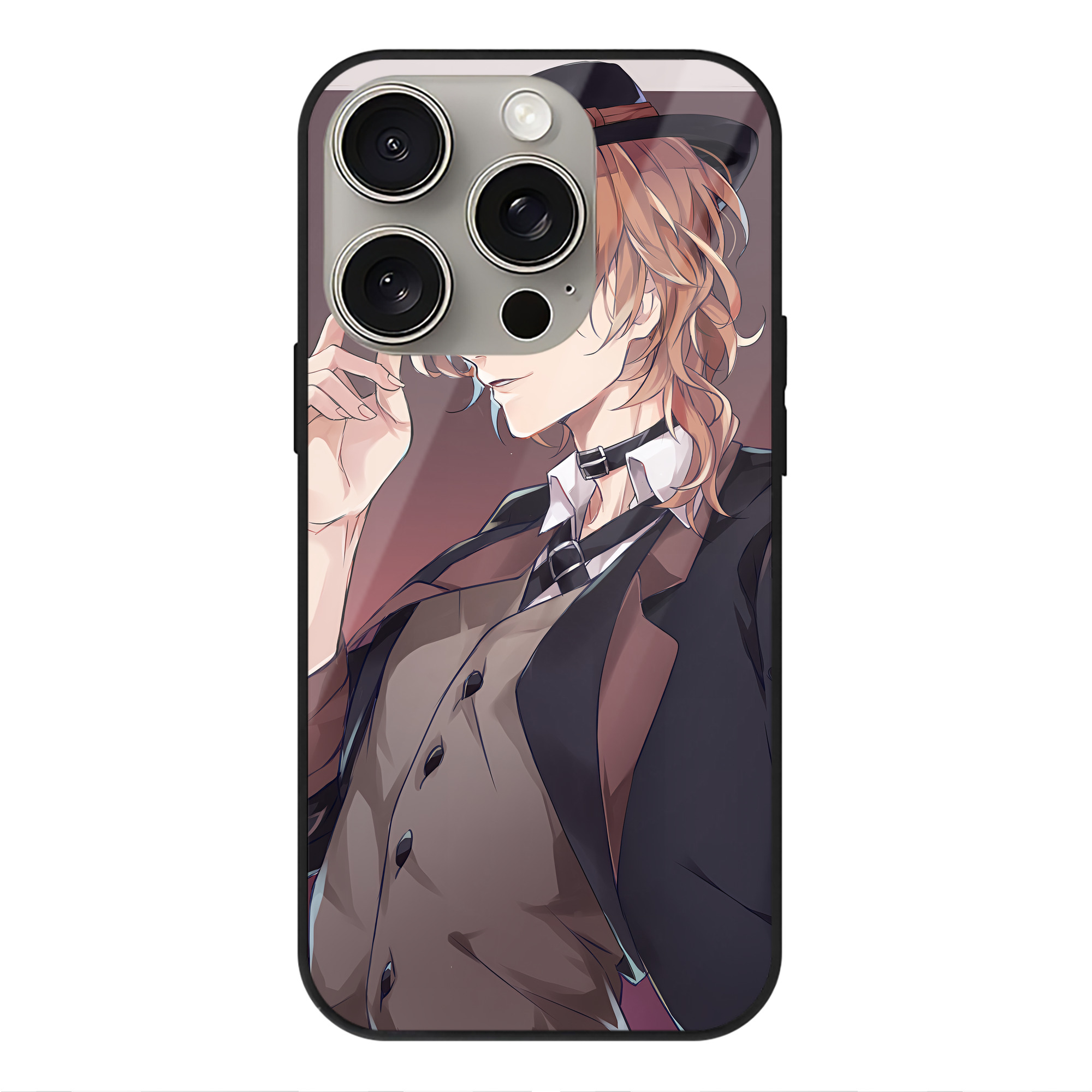 （画像用） 文豪ストレイドッグス Bungo Stray Dogs 【iPhone15Pro対応】スマホケース 耐衝撃＆黄変防止 背面ガラス
