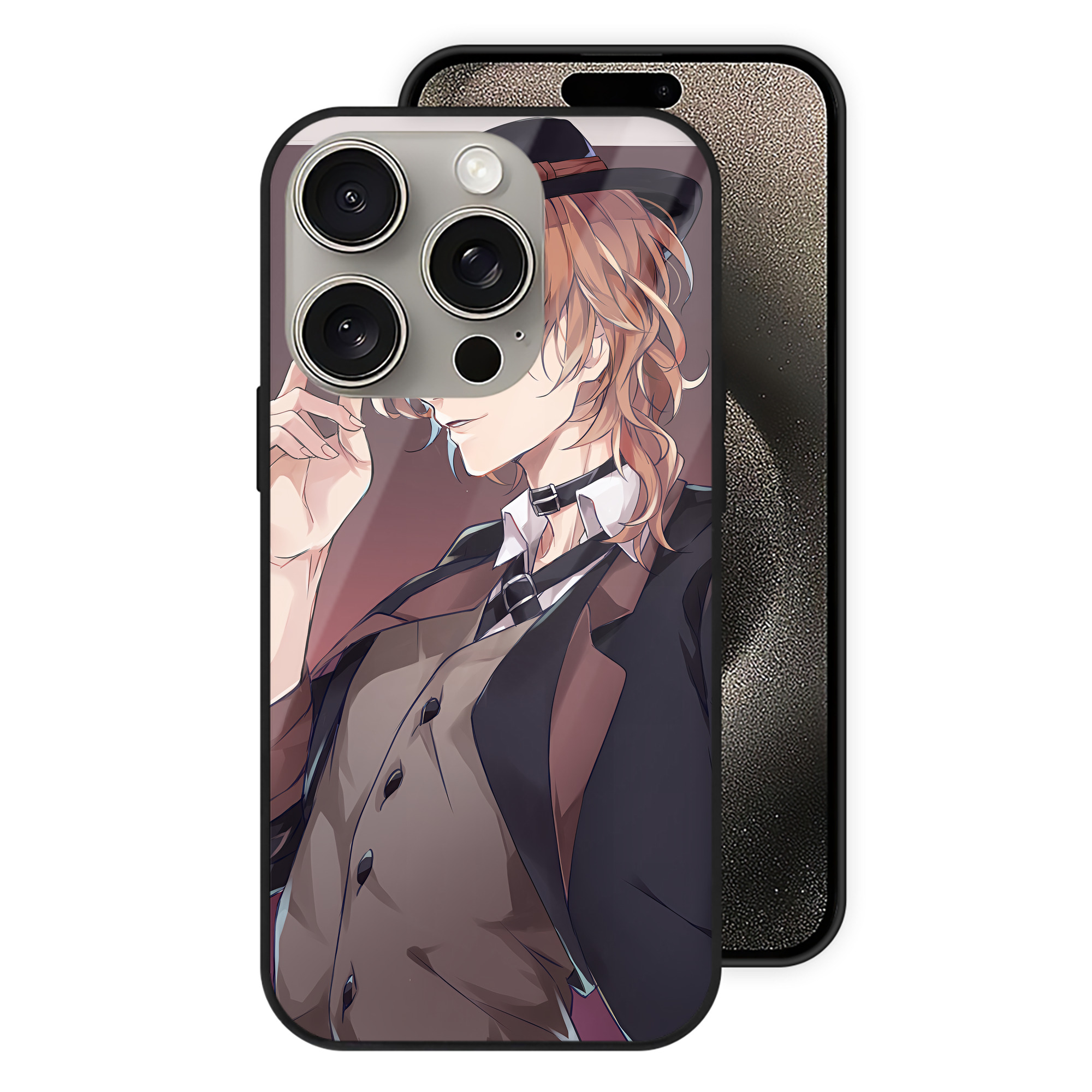 （画像用） 文豪ストレイドッグス Bungo Stray Dogs 【iPhone15Pro対応】スマホケース 耐衝撃＆黄変防止 背面ガラス
