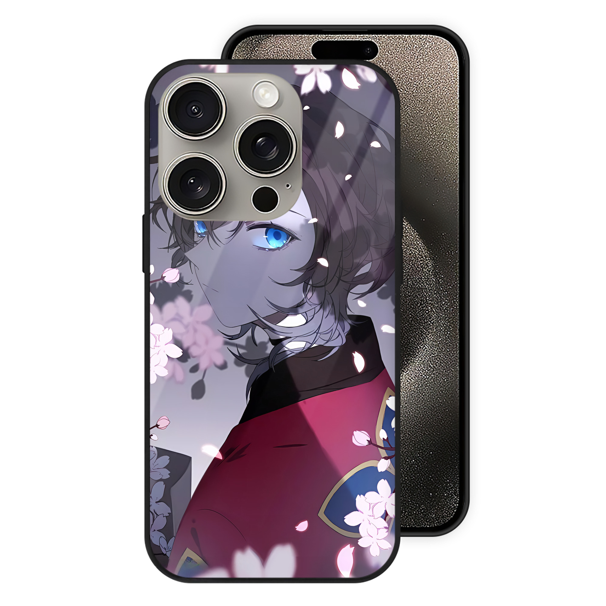 文豪ストレイドッグス Bungo Stray Dogs 【iPhone15Pro対応】スマホケース 耐衝撃＆黄変防止 背面ガラス