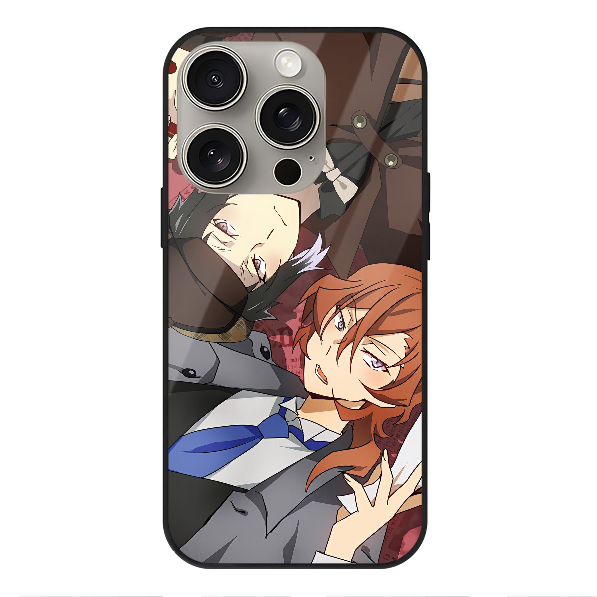 （画像用） 文豪ストレイドッグス Bungo Stray Dogs 【iPhone15Pro対応】スマホケース 耐衝撃＆黄変防止 背面ガラス