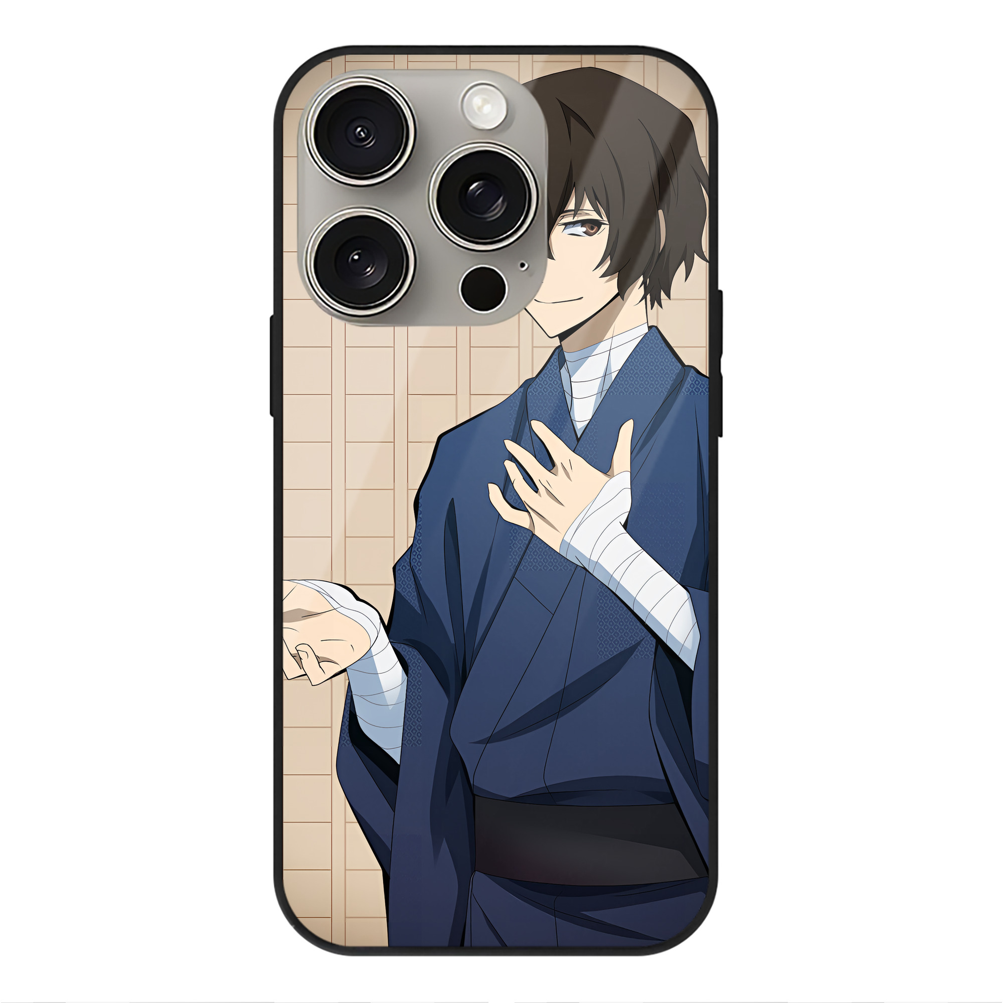 （画像用） 文豪ストレイドッグス Bungo Stray Dogs 【iPhone15Pro対応】スマホケース 耐衝撃＆黄変防止 背面ガラス