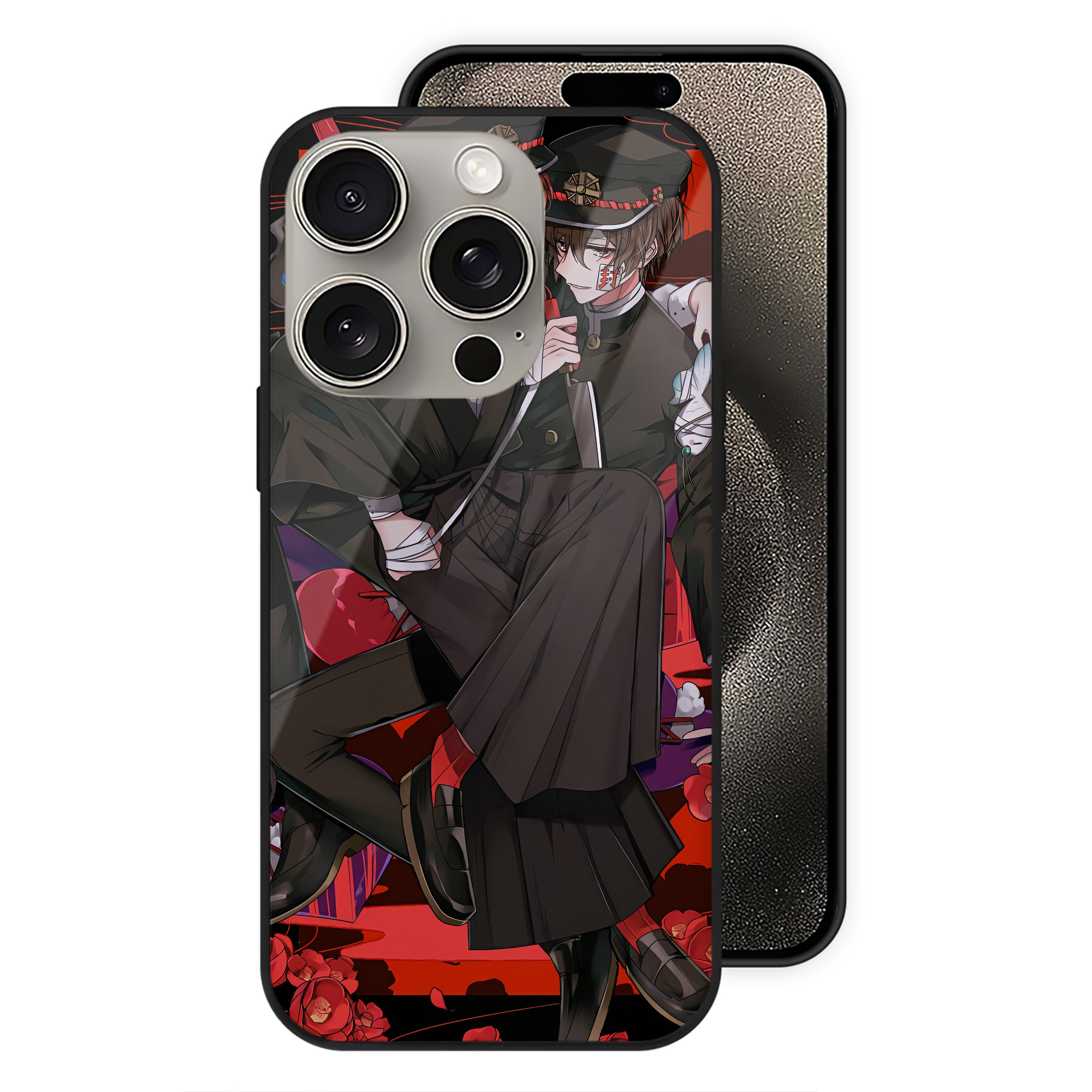 （画像用） 文豪ストレイドッグス Bungo Stray Dogs 【iPhone15Pro対応】スマホケース 耐衝撃＆黄変防止 背面ガラス