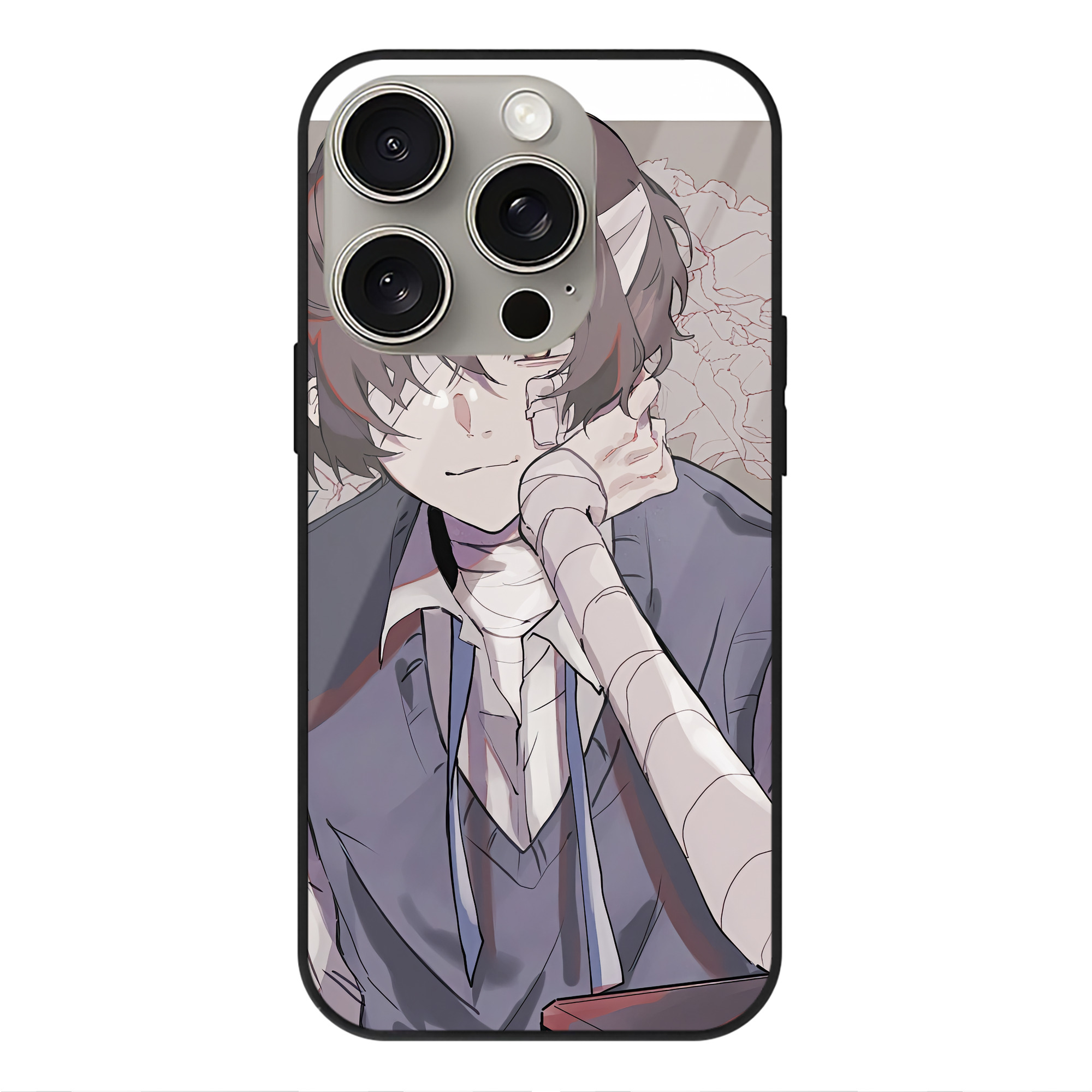 （画像用） 文豪ストレイドッグス Bungo Stray Dogs 【iPhone15Pro対応】スマホケース 耐衝撃＆黄変防止 背面ガラス