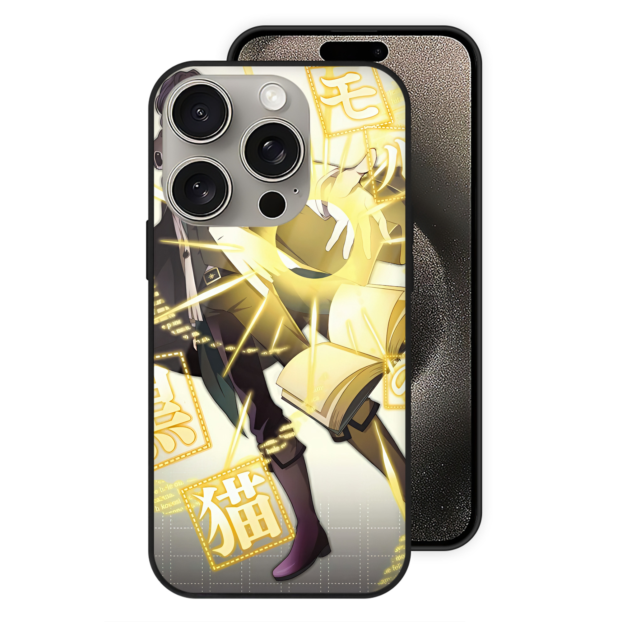 （画像用） 文豪ストレイドッグス Bungo Stray Dogs 【iPhone15Pro対応】スマホケース 耐衝撃＆黄変防止 背面ガラス